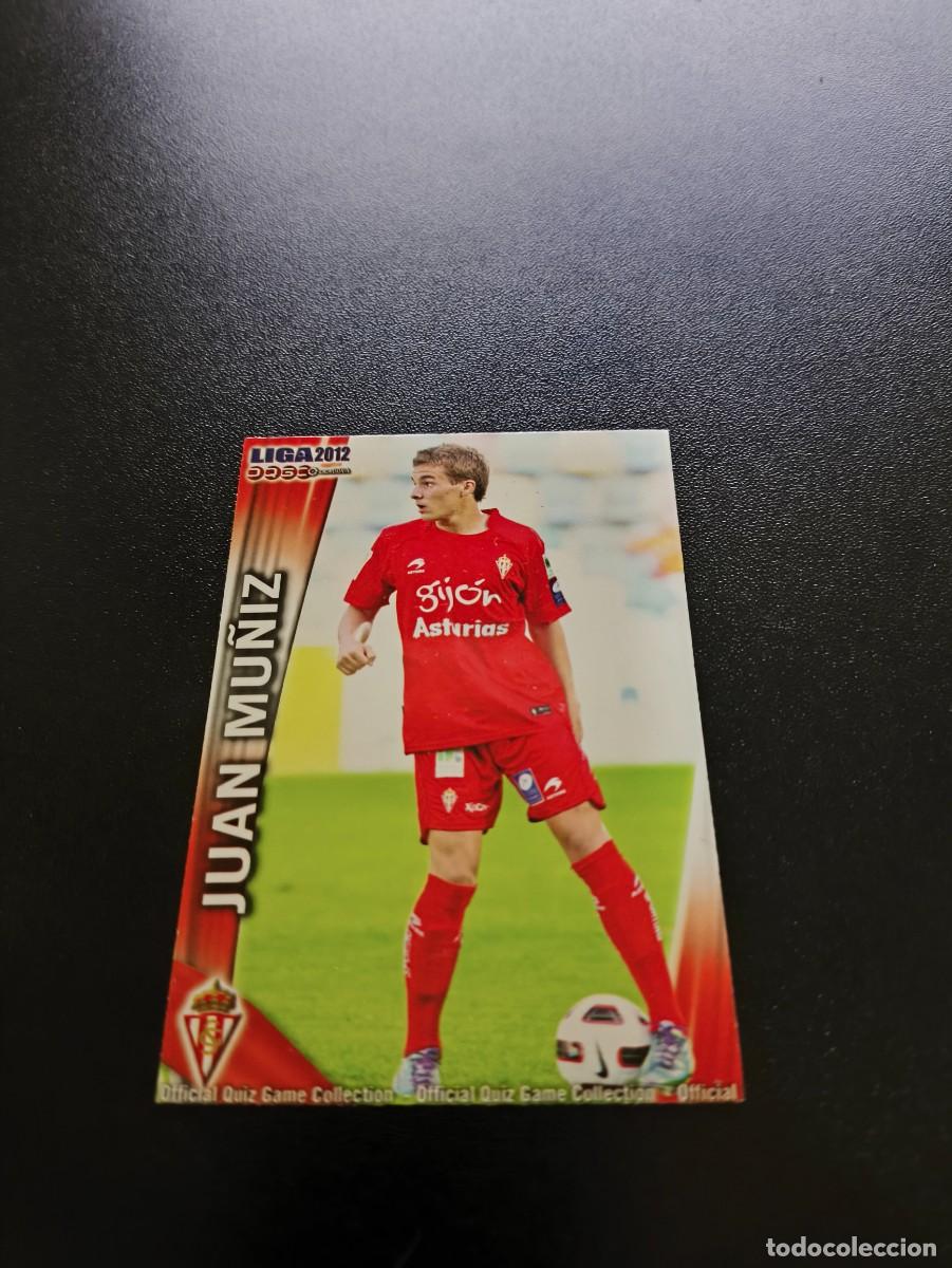 Cromos de F&uacute;tbol: 249 JUAN MU&Ntilde;IZ SPORTING DE GIJON MUNDICROMO LIGA 2011 2012 11 12 NO PANINI ESTE MEGACRACKS