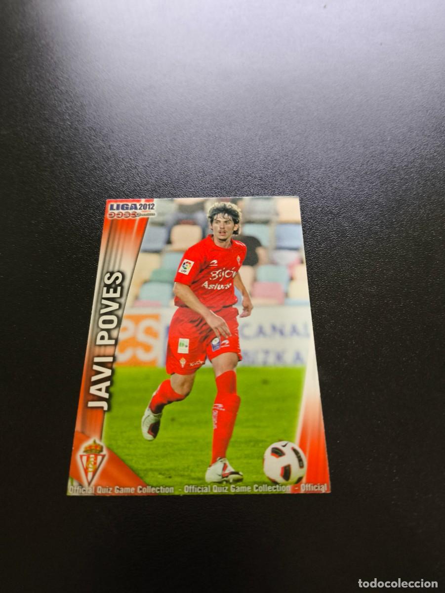 Cromos de F&uacute;tbol: 250 JAVI POVES BAJA SPORTING DE GIJON MUNDICROMO LIGA 2011 2012 11 12 NO PANINI ESTE MEGACRACKS