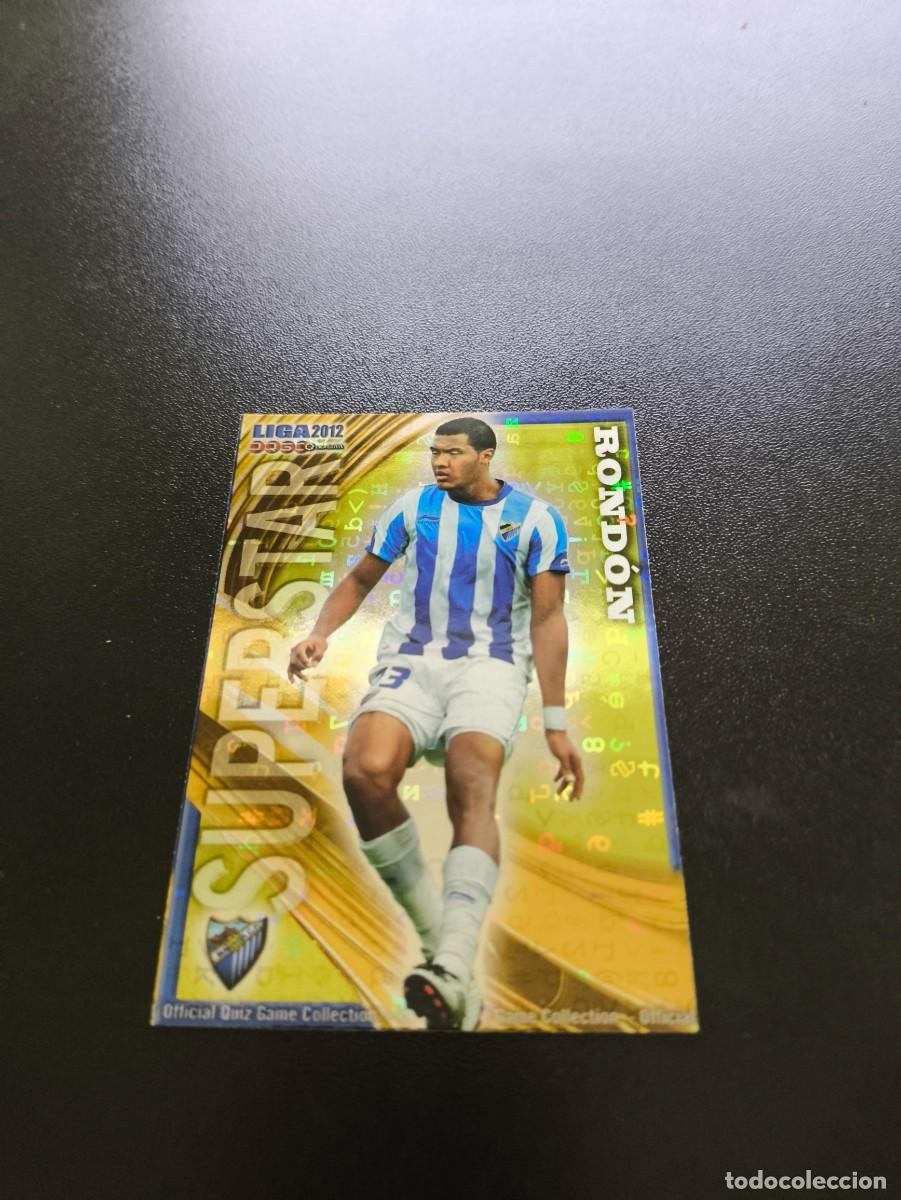 Cromos de F&uacute;tbol: 296 RONDON FONDO LETRAS SUPERSTAR MALAGA MUNDICROMO LIGA 2011 2012 11 12 NO PANINI ESTE MEGACRACKS