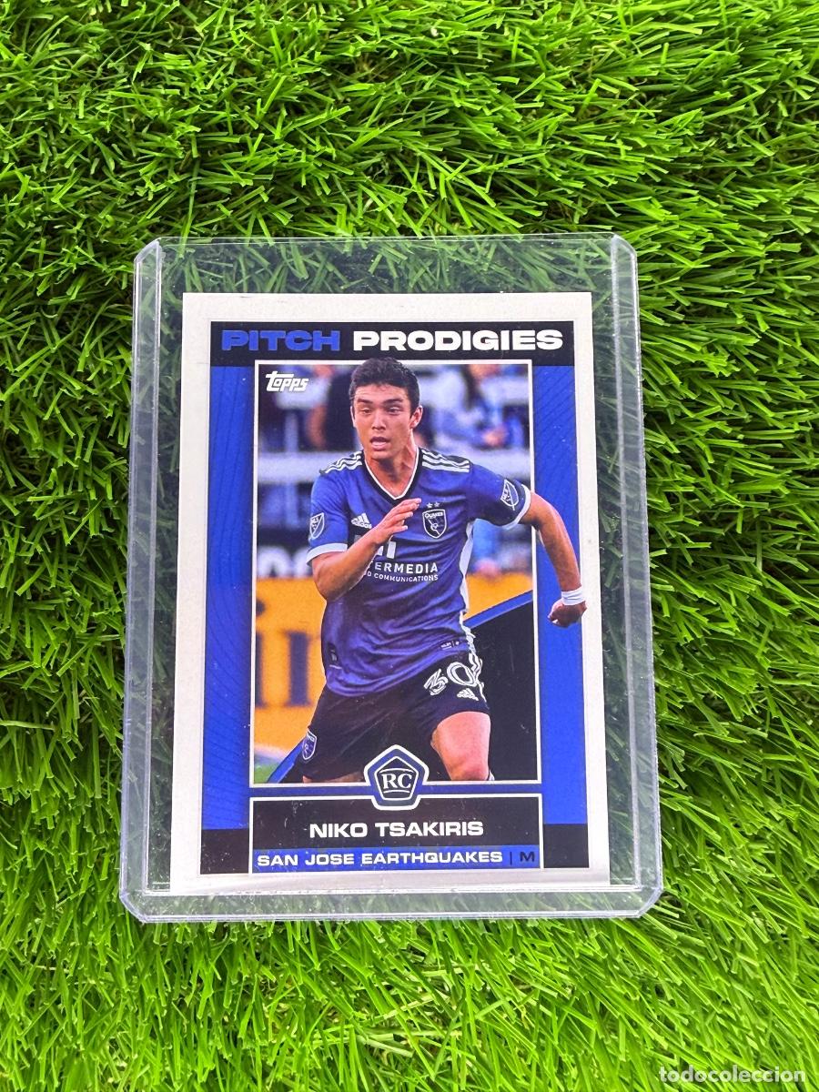 Cromos de F&uacute;tbol: N&ordm; 100 Niko Tsakiris Pitch Prodigies San Jose Earthquakes Topps MLS 22 23