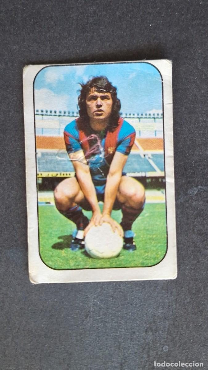 Cromos de F&uacute;tbol: L3 MACIZO F. C. BARCELONA FICHAJE 28 LIGA ESTE 1976 1977 76 77 DESPEGADO RECUPERADO