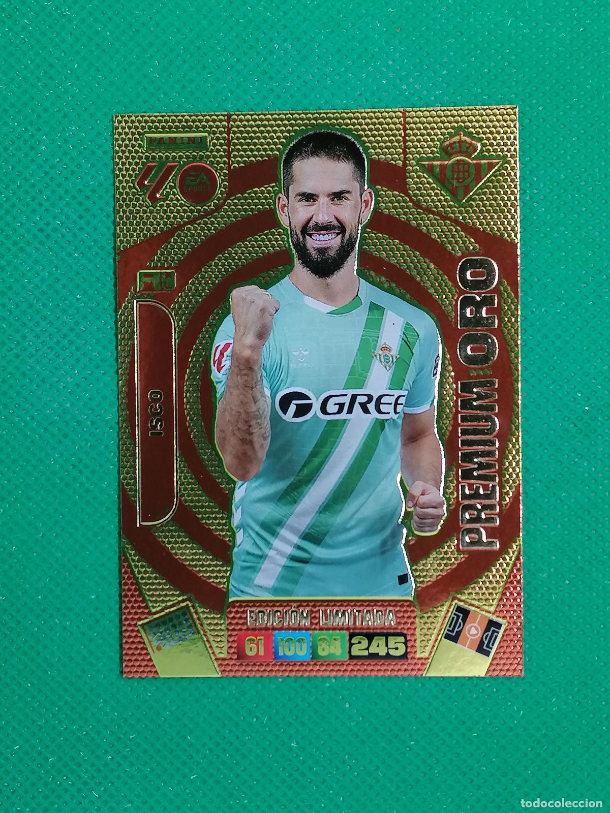 Cromos de F&uacute;tbol: ISCO BETIS PREMIUM ORO EDICION LIMITADA ⚽ LIGA ADRENALYN XL 2025 2026 25 26 ⚽