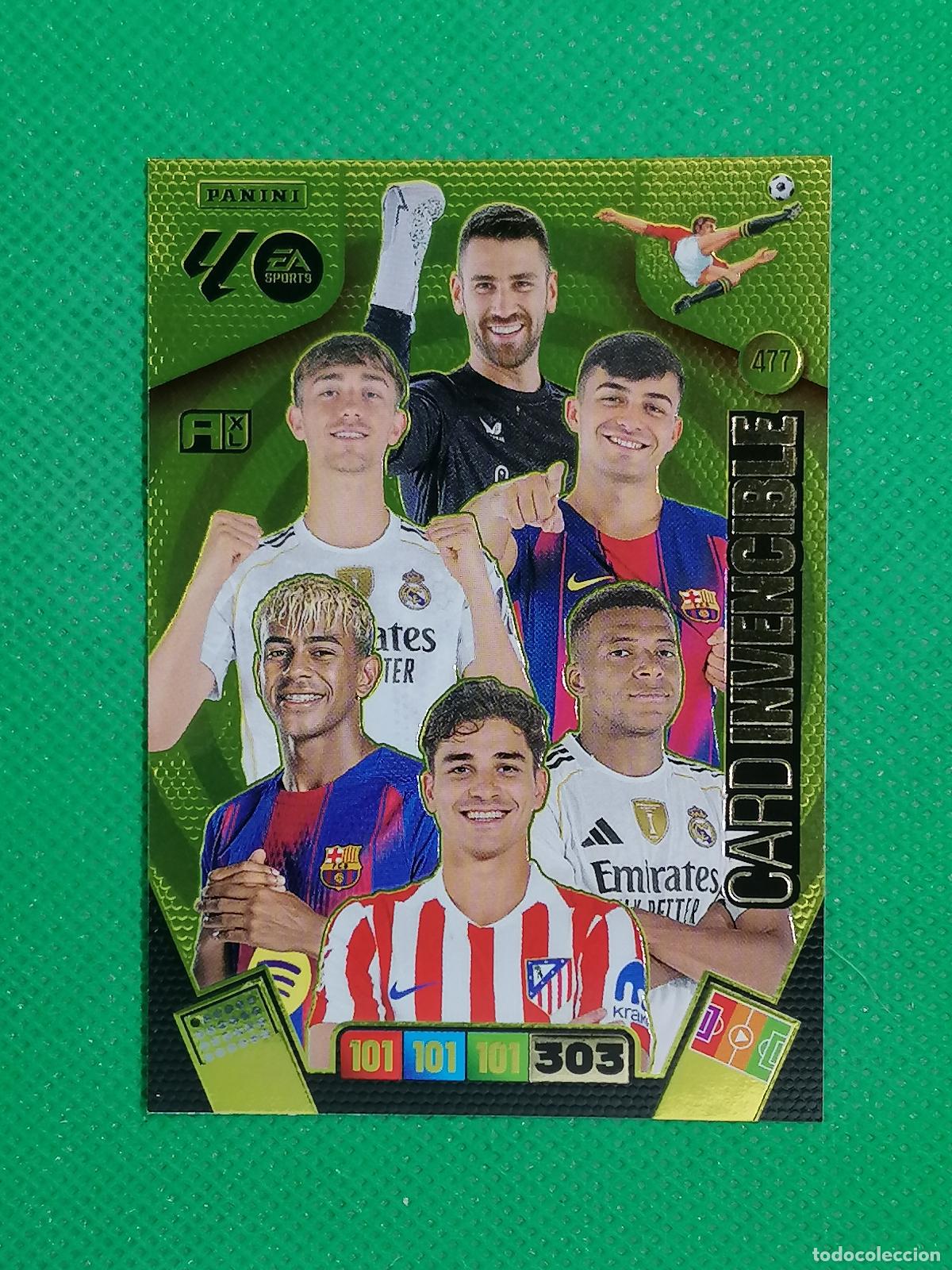 Cromos de F&uacute;tbol: 477 YAMAL HUIJSEN ALVAREZ MBAPPE PEDRI ALVAREZ CARD INVENCIBLE ⚽ LIGA ADRENALYN XL 2025 2026 25 26 ⚽