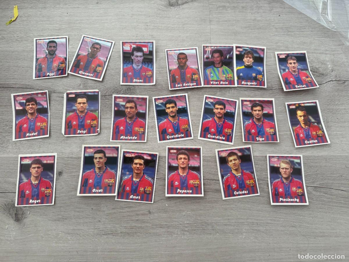 Cromos de F&uacute;tbol: 20 cromos Bar&ccedil;a de Panrico - casi completa