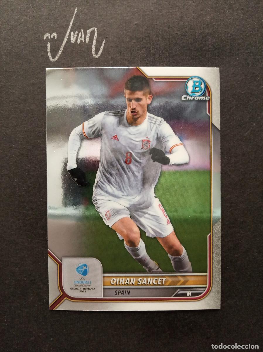 Cromos de F&uacute;tbol: N&ordm; 134 OIHAN SANCET ESPA&Ntilde;A ATHLETIC CLUB BILBAO ⚽ TOPPS &reg; BOWMAN CHROME UEFA EURO UNDER 21 2023 23