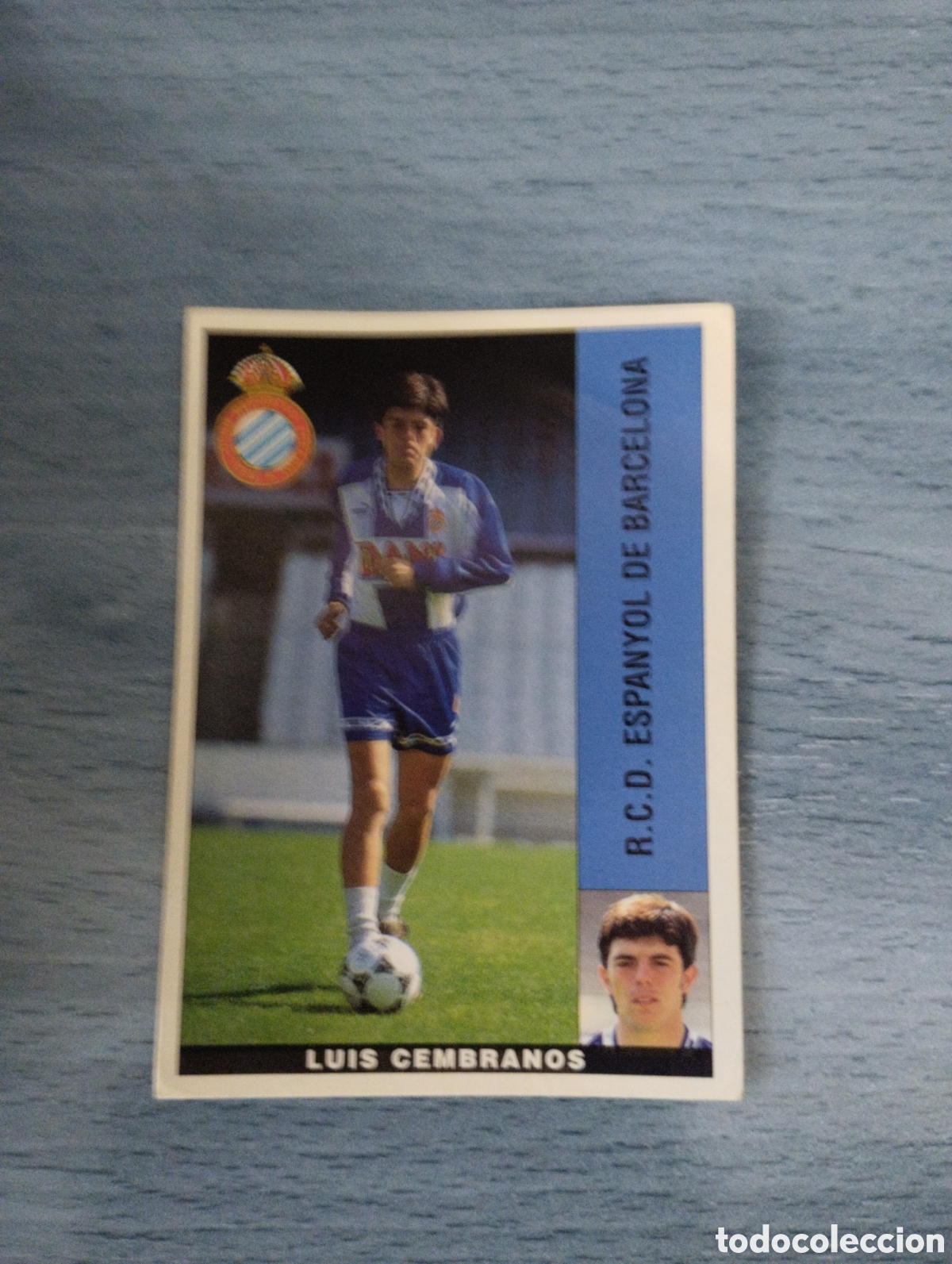 Cromos de F&uacute;tbol: Cromo Panini liga 95 96 luis cembranos Espanyol sin pegar