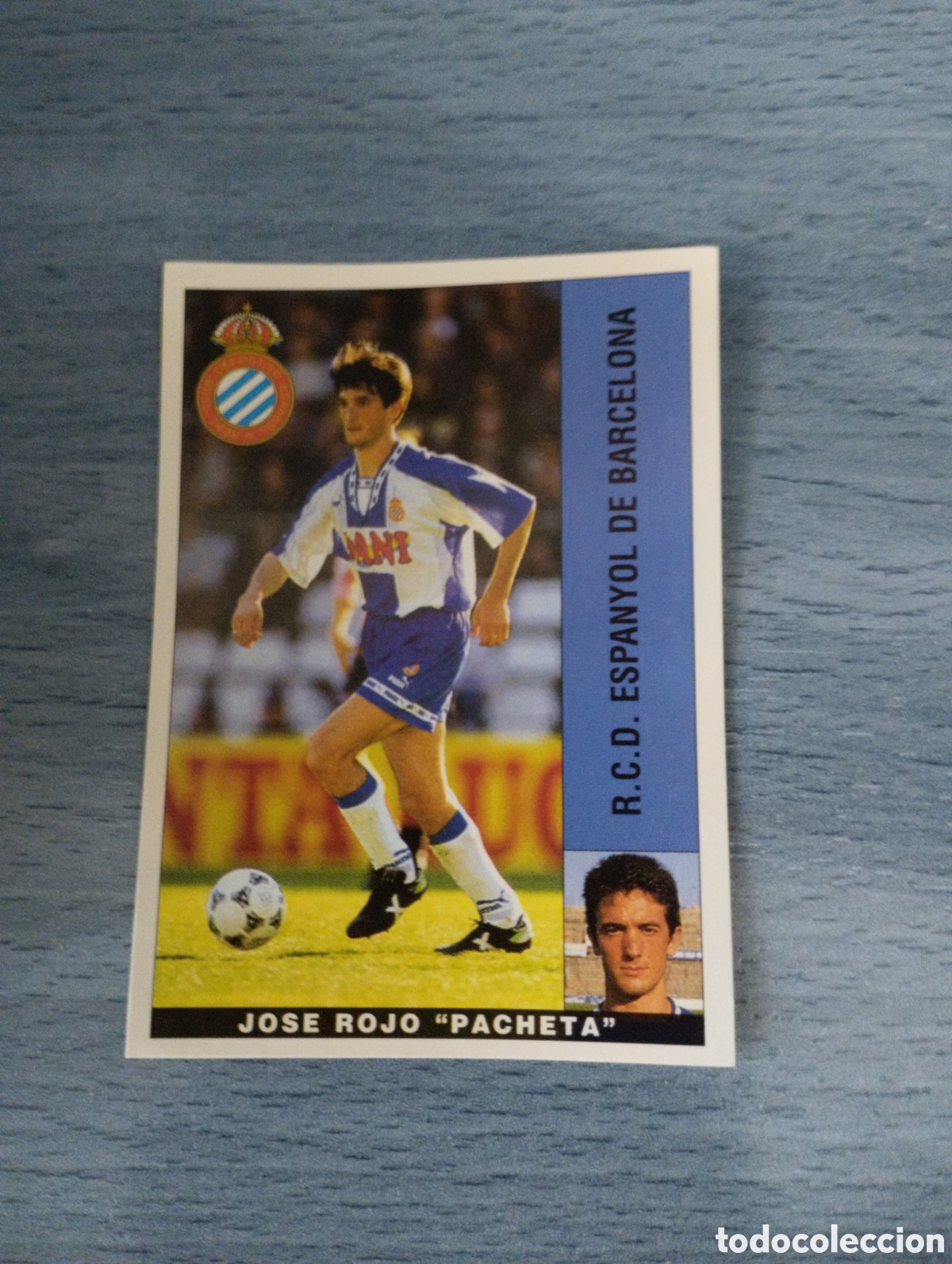 Cromos de F&uacute;tbol: Cromo Panini liga 95 96 pacheta Espanyol sin pegar