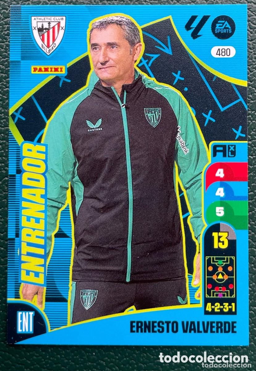 Cromos de F&uacute;tbol: 480 ERNESTO VALVERDE ENTRENADOR ATHLETIC DE BILBAO FICHAS ALBUM ADRENALYN XL 2024 2025 24 25