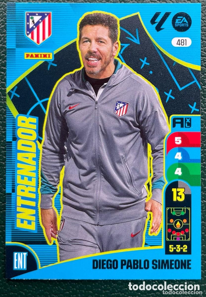 Fu&szlig;ball-Sticker: 481 DIEGO PABLO SIMEONE ENTRENADOR ATLETICO DE MADRID FICHAS ALBUM ADRENALYN XL 2024 2025 24 25