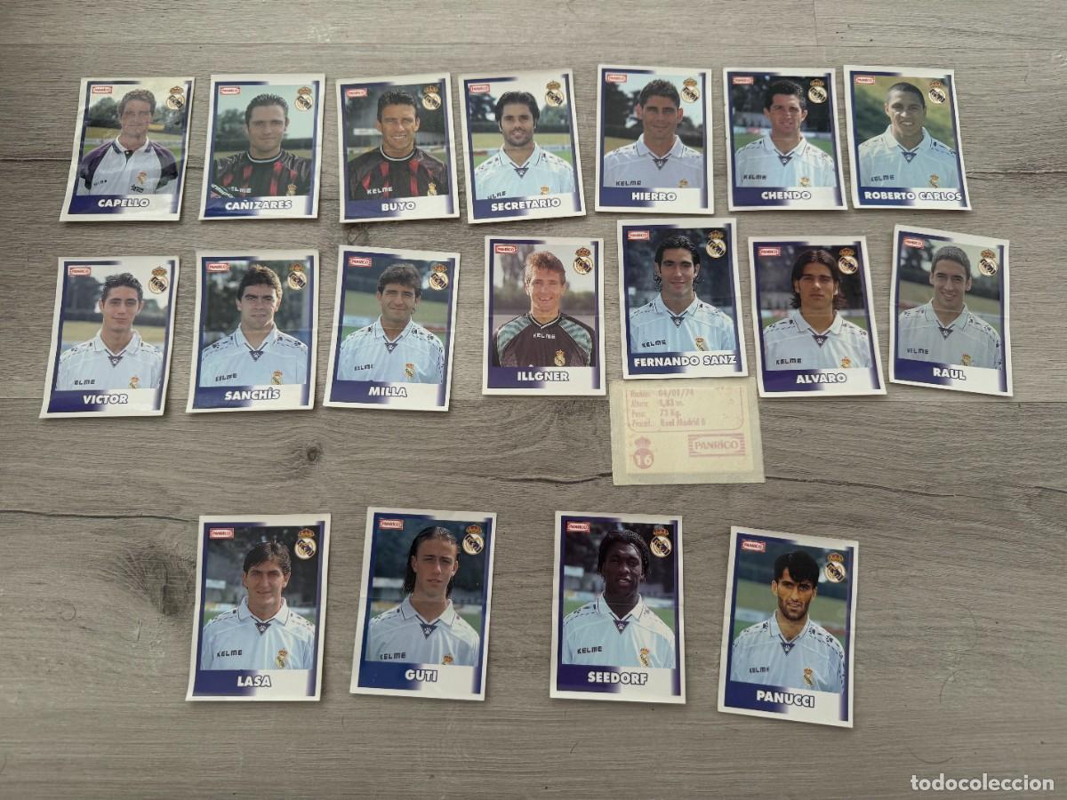 Fu&szlig;ball-Sticker: Panrico - Real Madrid colecci&oacute;n casi completa 96 97