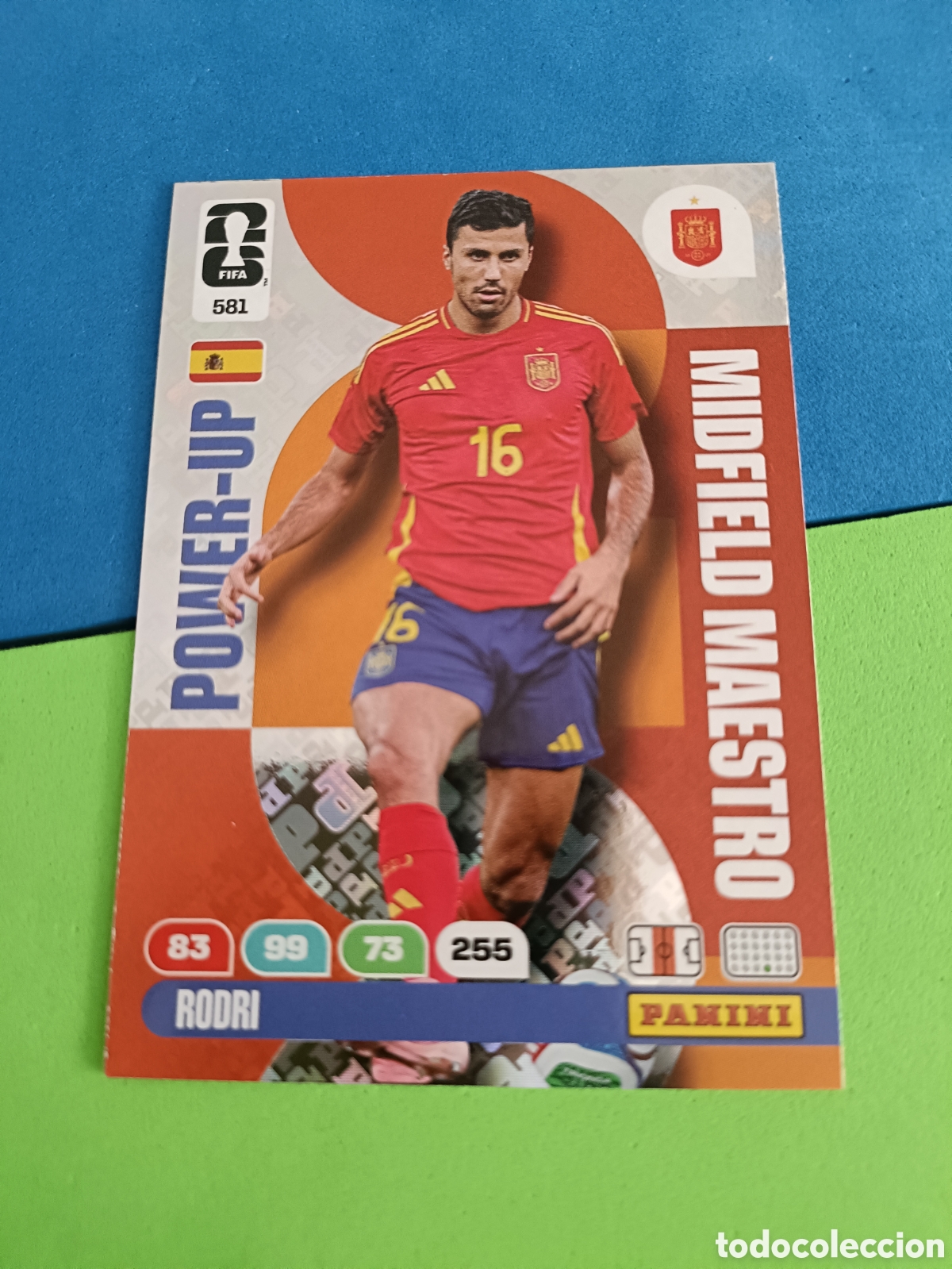 Fu&szlig;ball-Sticker: Adrenalyn XL Fifa World cup 2026 mundial - Power-Up 581 Rodri Espa&ntilde;a
