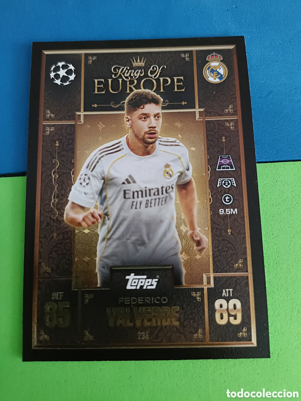 Cromos de F&uacute;tbol: Topps Match Attax EXTRA 2025 2026 - Kings of Europe 236 Fede Valverde Real Madrid