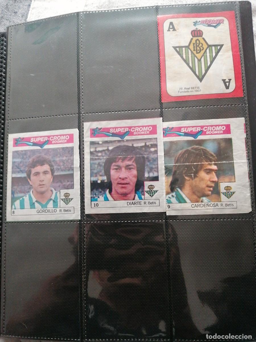 Cromos de F&uacute;tbol: Real betis boomer chicles