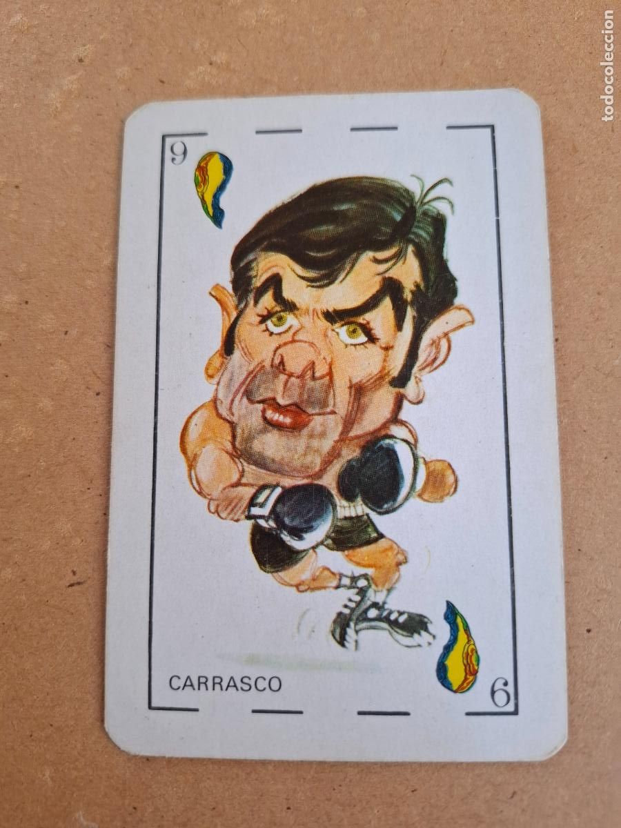 Cromos de F&uacute;tbol: CARTA BARAJA EDICIONES AMAIKA 1975 - PEDRO CARRASCO - BOXEO