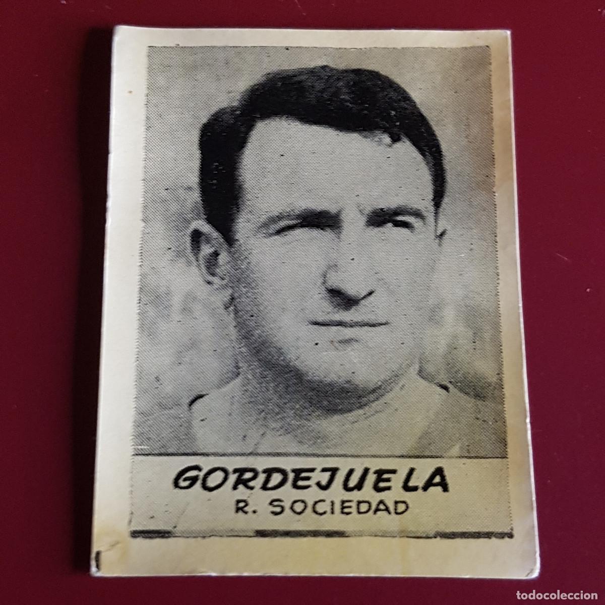 Cromos de F&uacute;tbol: JORNADA DEPORTIVA - FUTBOLISTAS - 1960 1961 - 60 61 - SOCIEDAD - GORDEJUELA - NUNCA PEGADO