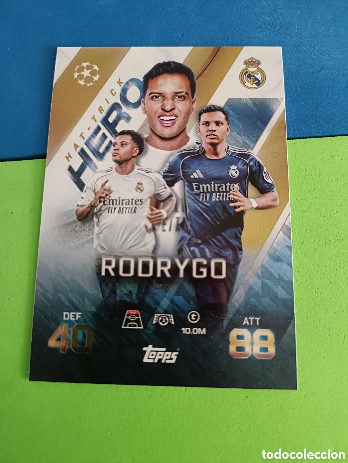 Cromos de F&uacute;tbol: Topps Match Attax EXTRA 2025 2026 - Hat-Trick hero 257 Rodrygo Real Madrid