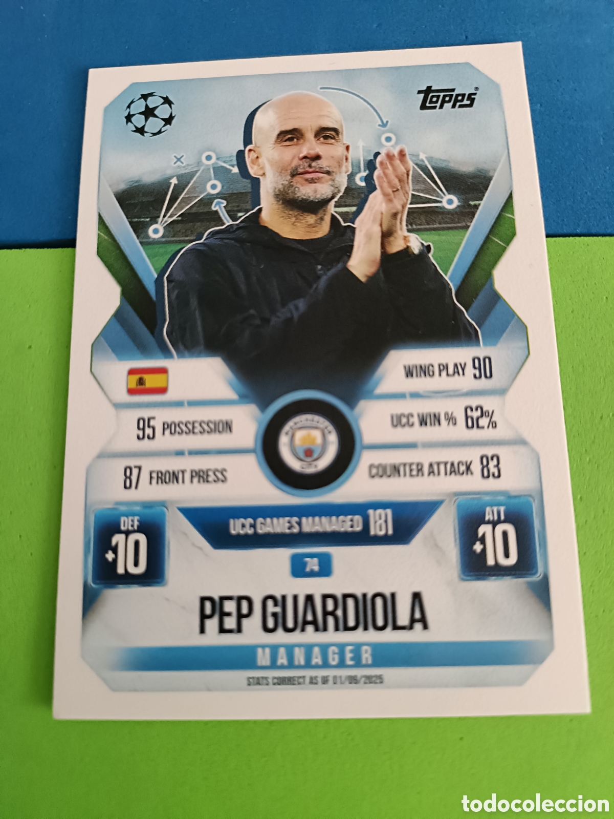 Cromos de F&uacute;tbol: Topps Match Attax EXTRA 2025 2026 - Manager 74 Guardiola