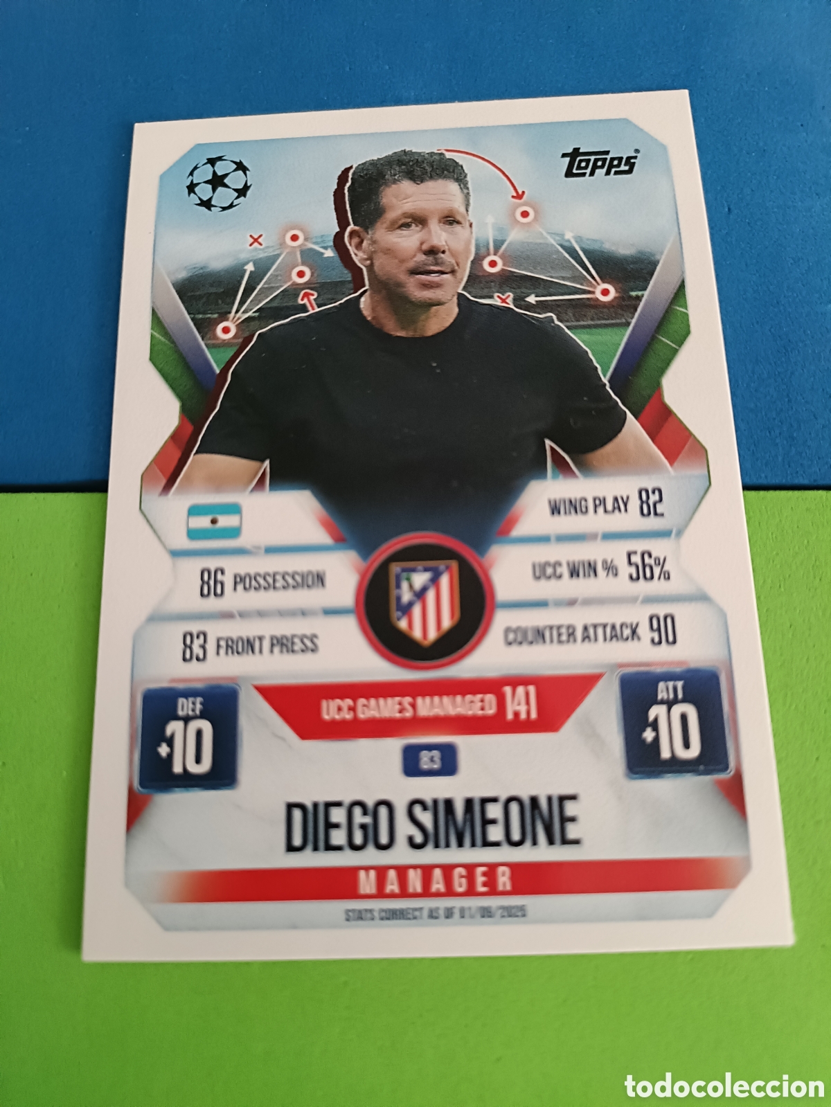 Cromos de F&uacute;tbol: Topps Match Attax EXTRA 2025 2026 - Manager 83 Simeone