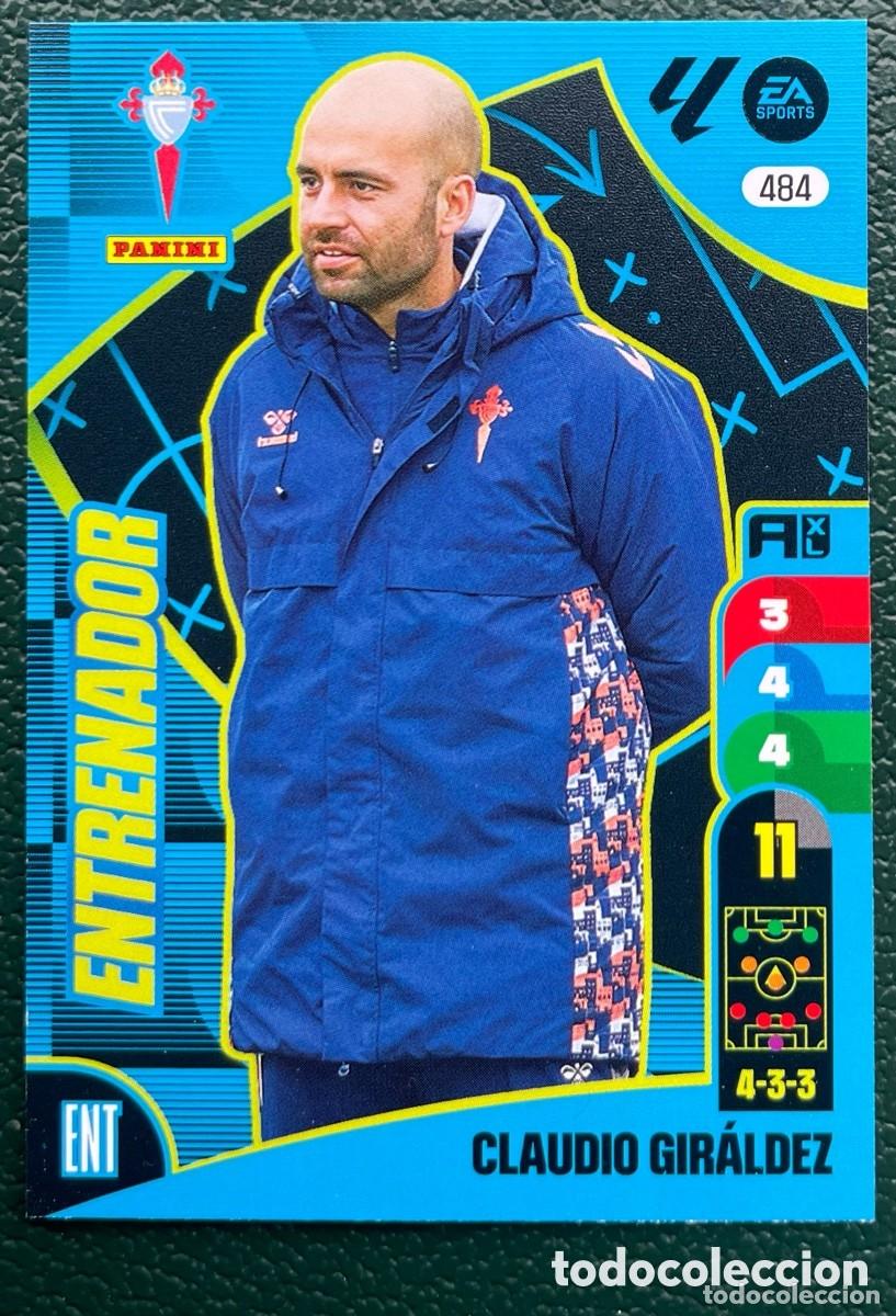Cromos de F&uacute;tbol: 484 CLAUDIO GIRALDEZ ENTRENADOR CELTA DE VIGO FICHAS ALBUM ADRENALYN XL 2024 2025 24 25