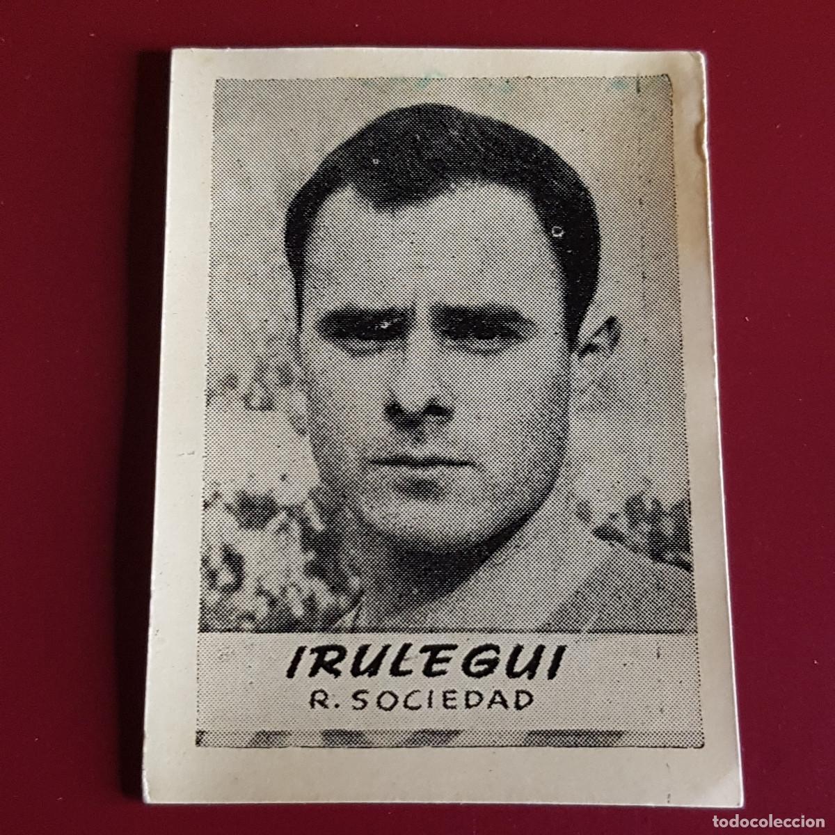 Cromos de F&uacute;tbol: JORNADA DEPORTIVA - FUTBOLISTAS - 1960 1961 - 60 61 - SOCIEDAD - IRULEGUI - NUNCA PEGADO