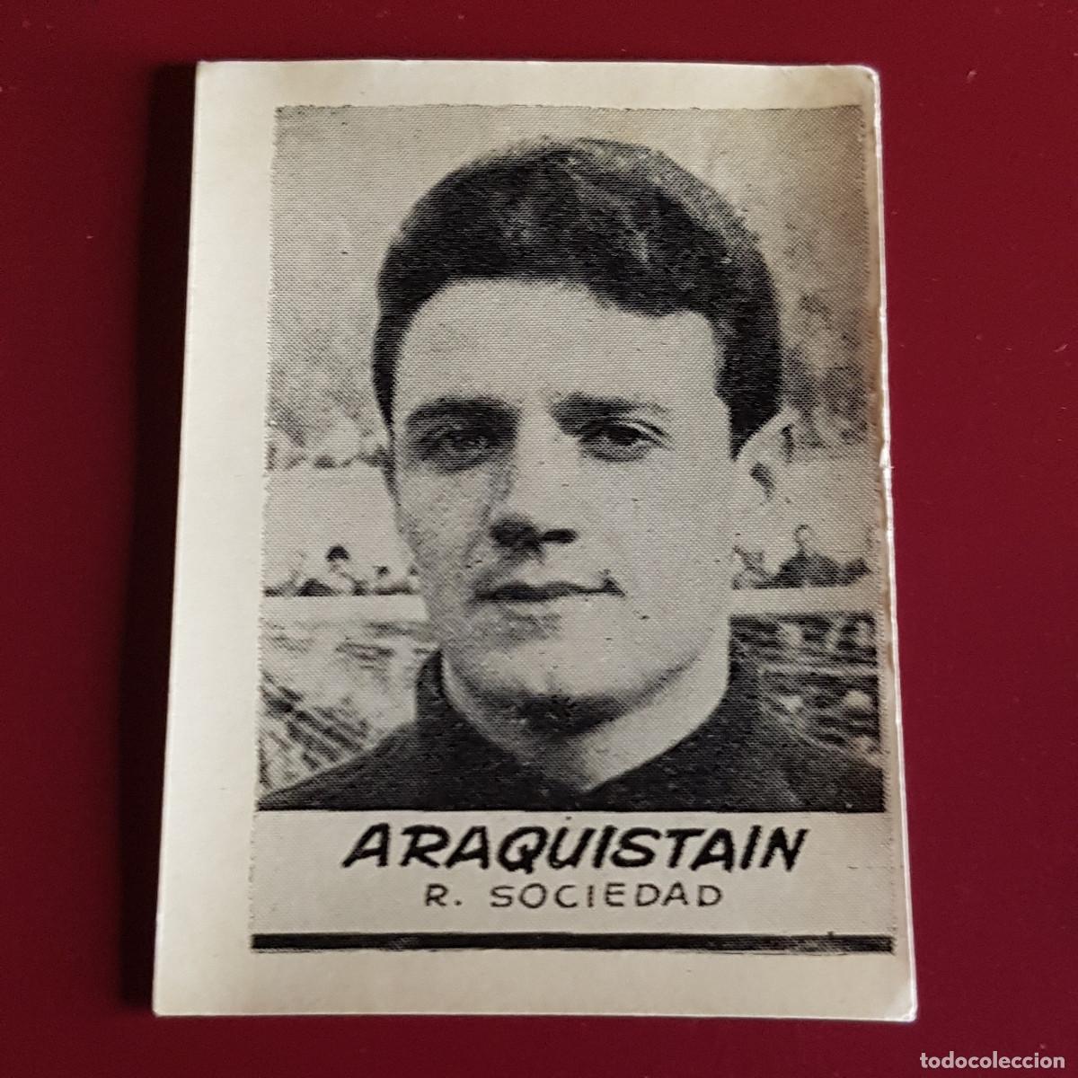 Cromos de F&uacute;tbol: JORNADA DEPORTIVA - FUTBOLISTAS - 1960 1961 - 60 61 - SOCIEDAD - ARAQUISTAIN - NUNCA PEGADO