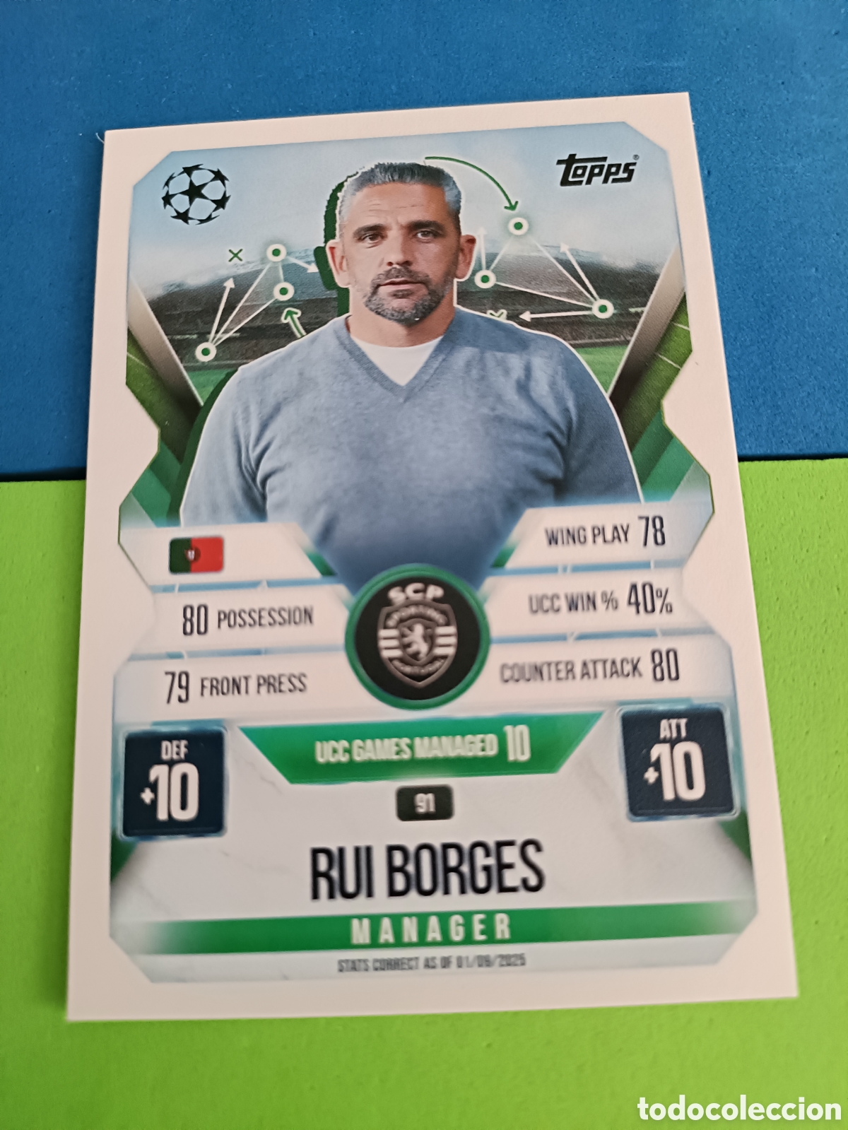 Cromos de F&uacute;tbol: Topps Match Attax EXTRA 2025 2026 - Manager 91 Rui Borges