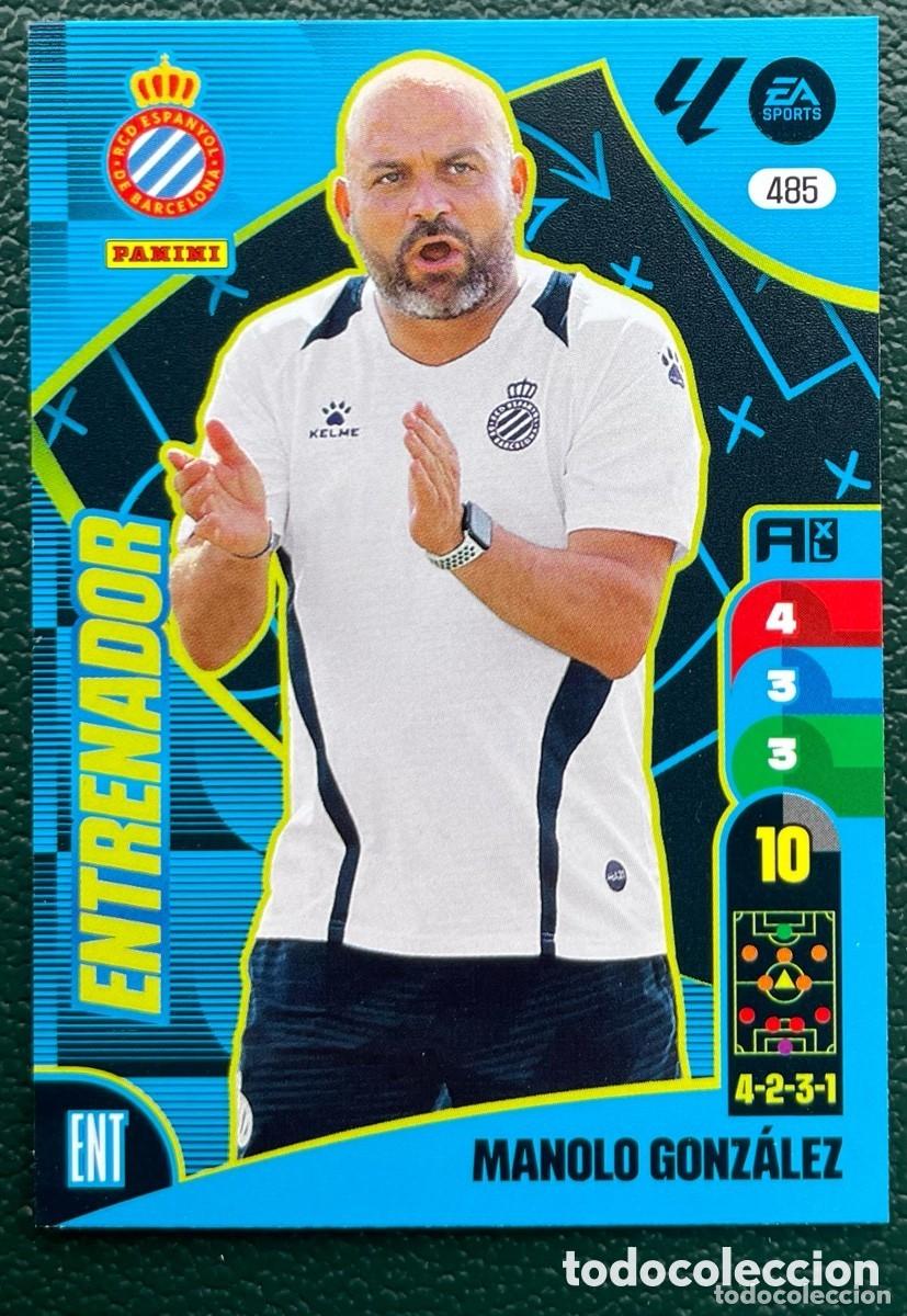 Cromos de F&uacute;tbol: 485 MANOLO GONZALEZ ENTRENADOR RCD ESPANYOL FICHAS ALBUM ADRENALYN XL 2024 2025 24 25