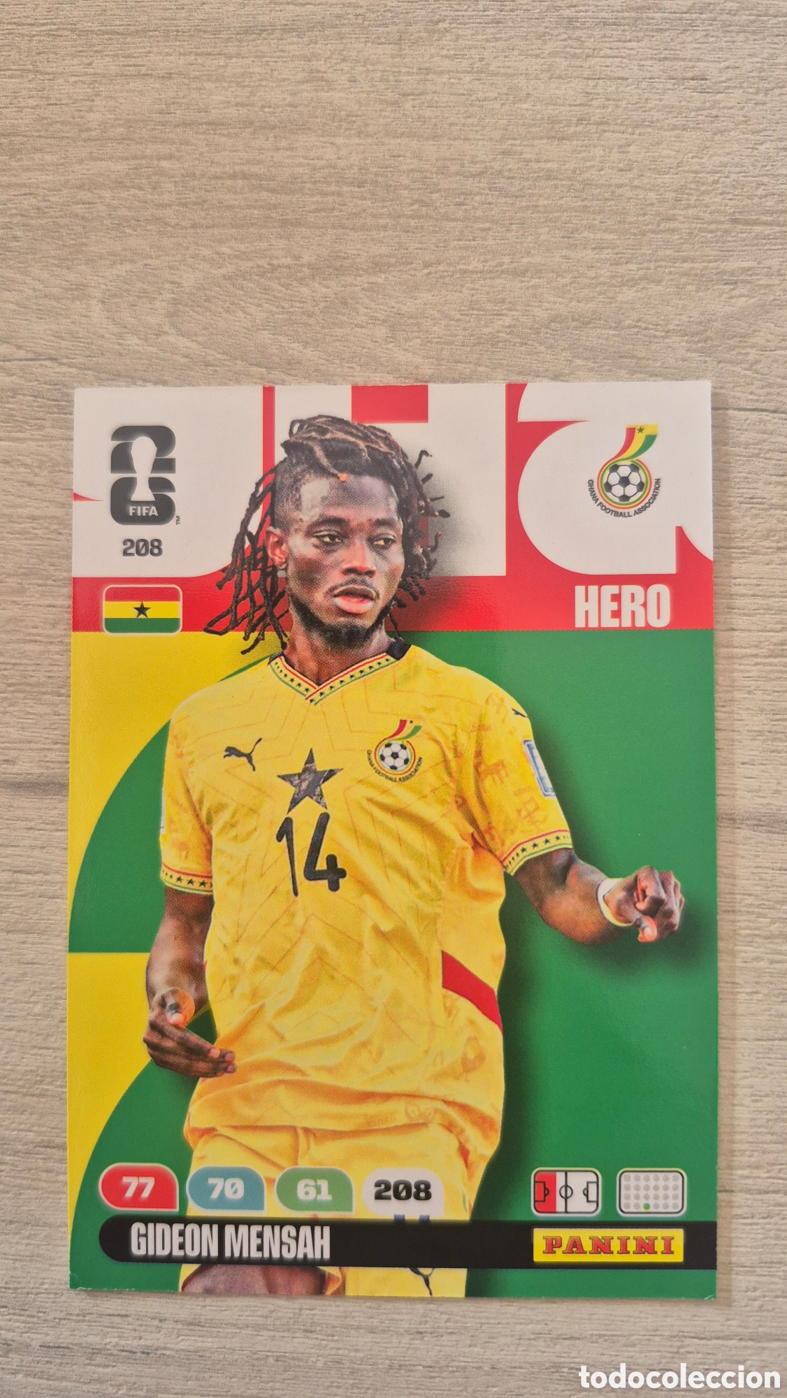 Cromos de F&uacute;tbol: N&deg;208 Ghana Gideon Mensah Adrenalyn FIFA World Cup 26