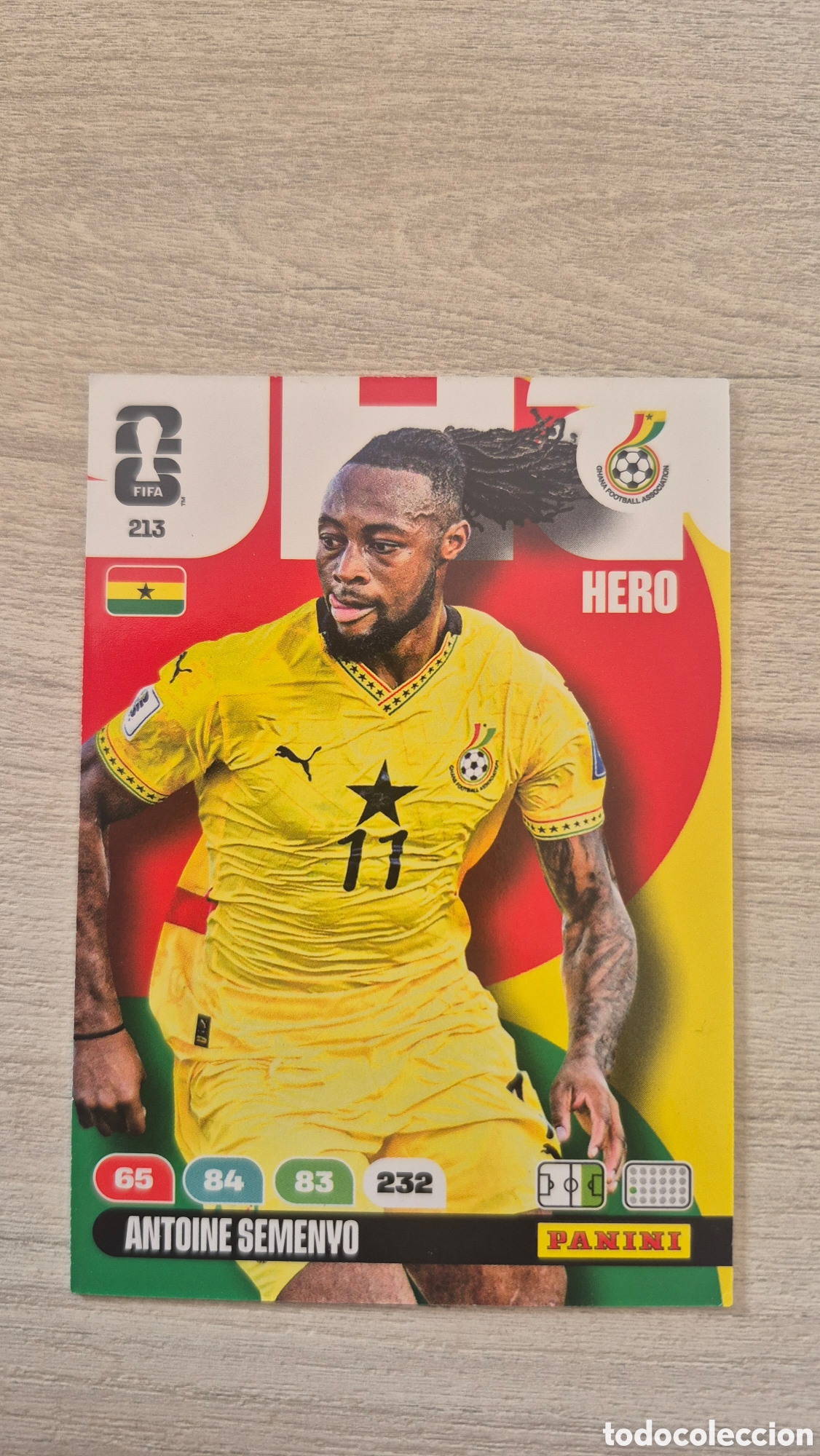 Cartes &agrave; collectionner de Football: N&deg;213 Ghana Antonie Semenyo Adrenalyn FIFA World Cup 26