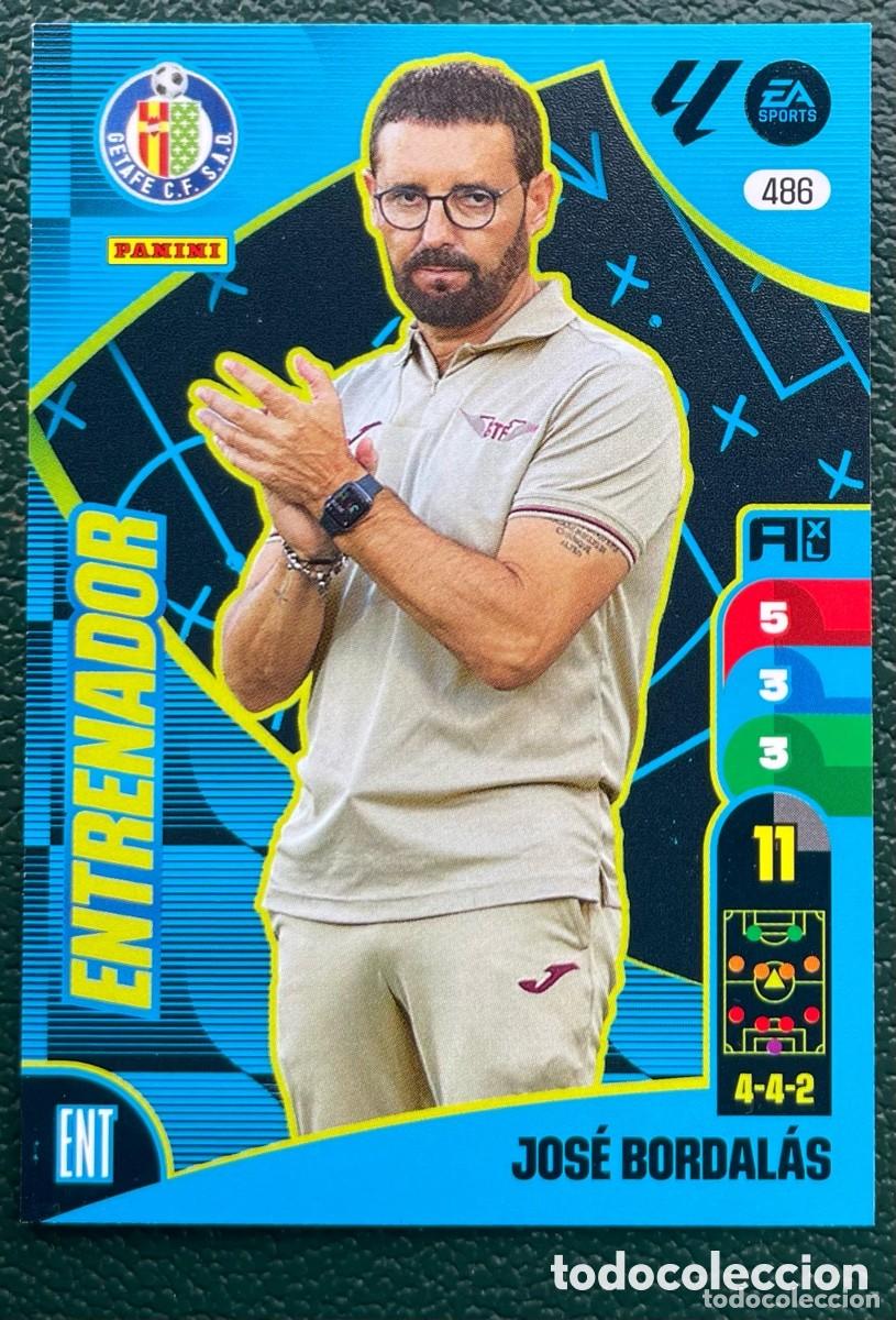 Cartes &agrave; collectionner de Football: 486 JOSE BORDALAS ENTRENADOR GETAFE CF FICHAS ALBUM ADRENALYN XL 2024 2025 24 25