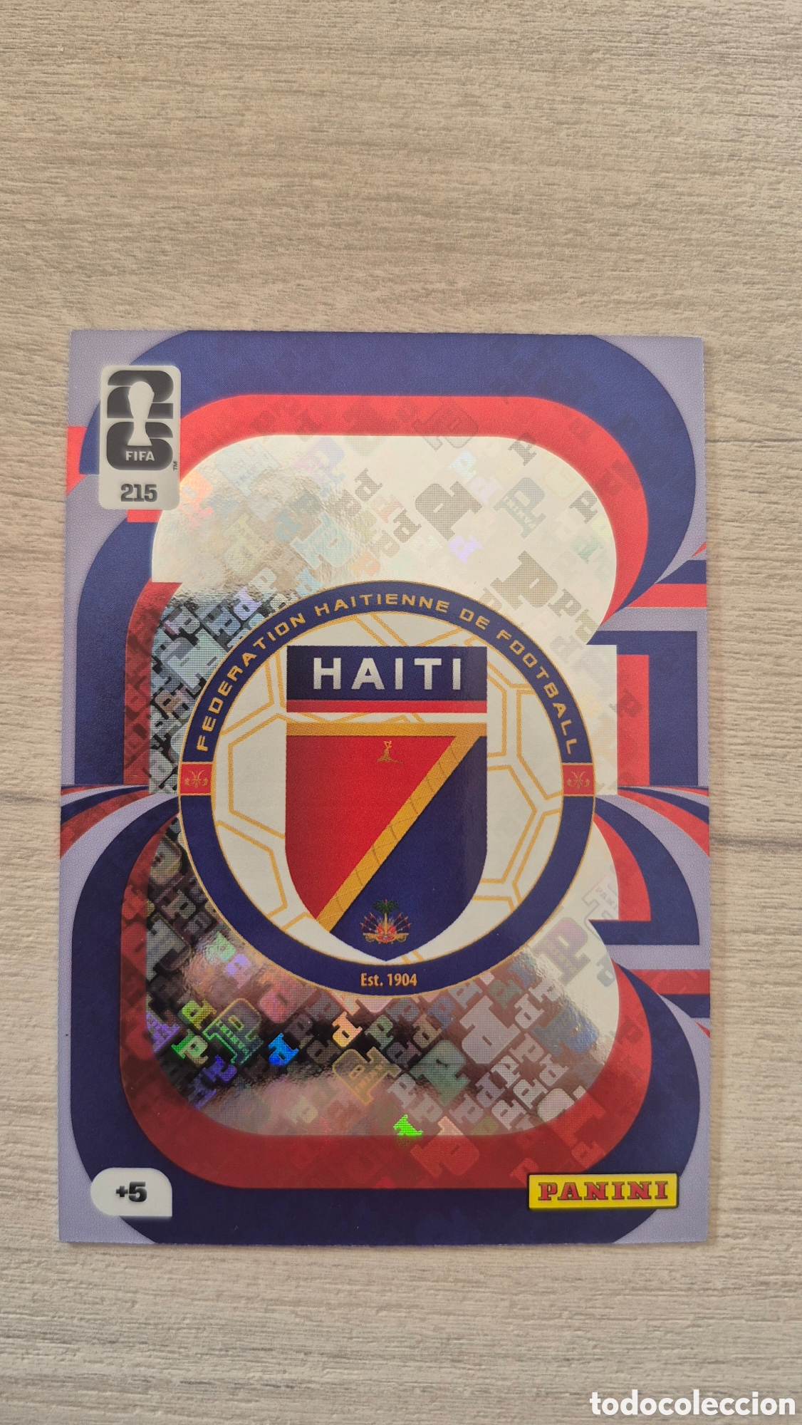 Cromos de F&uacute;tbol: N&deg;215 Escudo Hait&iacute; Adrenalyn FIFA World Cup 26