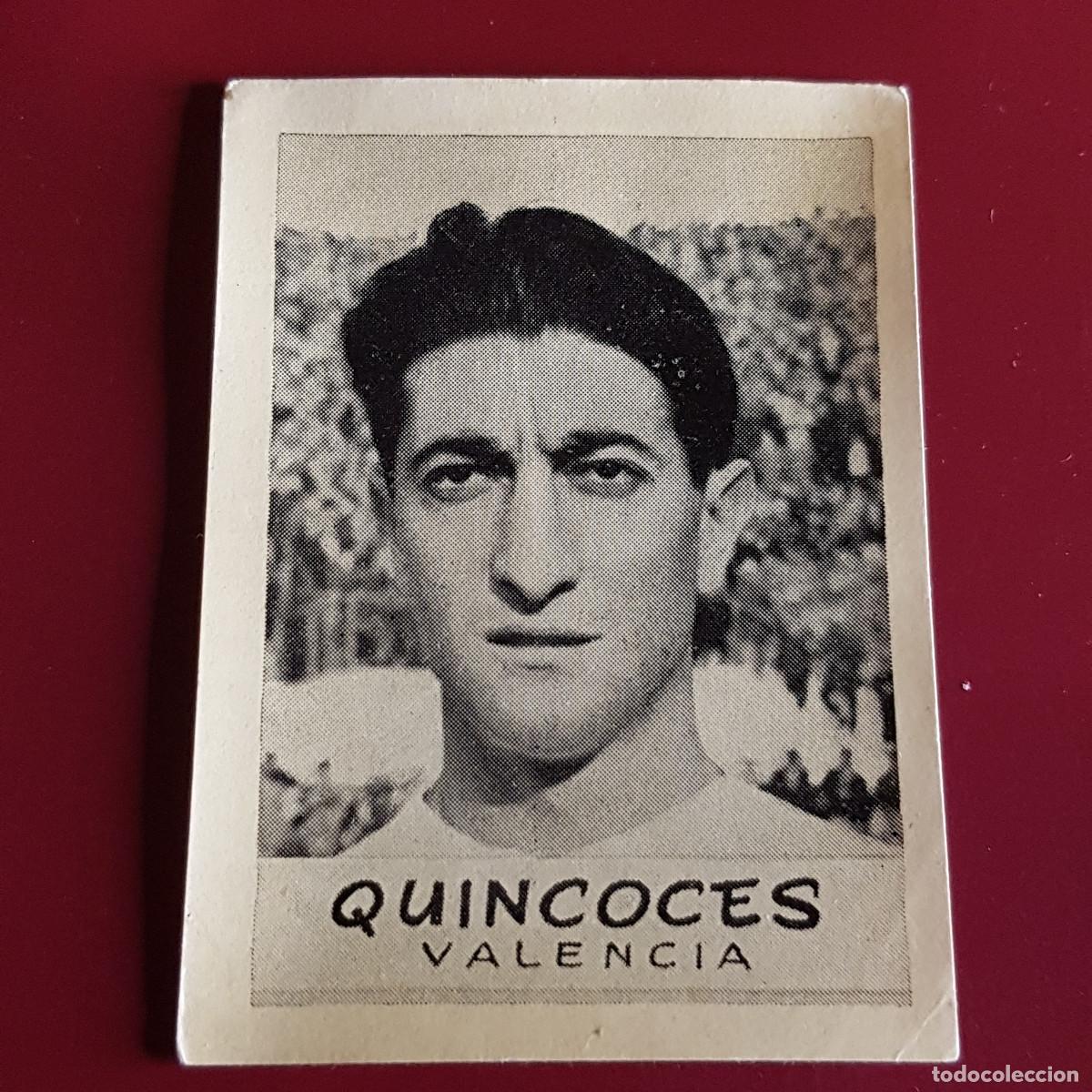 Cromos de F&uacute;tbol: JORNADA DEPORTIVA - FUTBOLISTAS - 1960 1961 - 60 61 - VALENCIA - QUINCOCES - NUNCA PEGADO