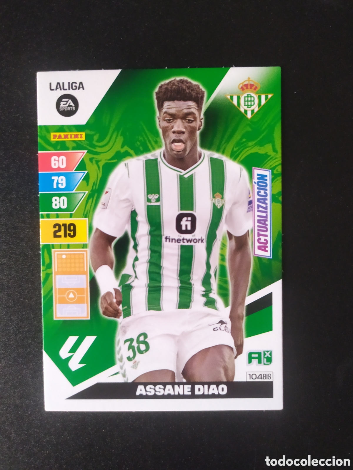 Cromos de F&uacute;tbol: Adrenalyn 2023 2024 23 24 panini Assane Diao n&deg; 104 bis Real Betis