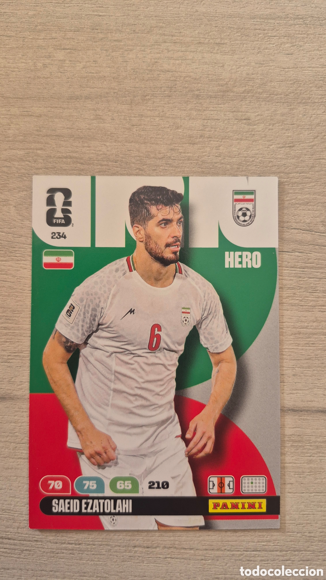 Cromos de F&uacute;tbol: N&deg;234 Iran Saeid Ezatolahi Adrenalyn FIFA World Cup 26