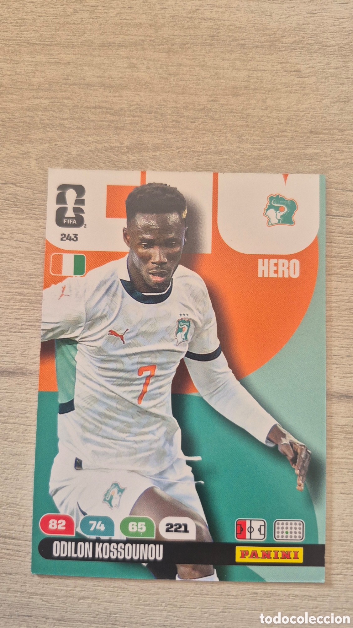 Cromos de F&uacute;tbol: N&deg;243 Costa de Marfil Odilon Kossounou Adrenalyn FIFA World Cup 26