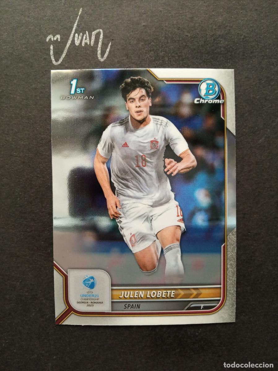 Cromos de F&uacute;tbol: N&ordm; 93 JULEN LOBETE ESPA&Ntilde;A REAL SOCIEDAD MALAGA CF ⚽ TOPPS &reg; BOWMAN 1ST CHROME UEFA UNDER 21 2023