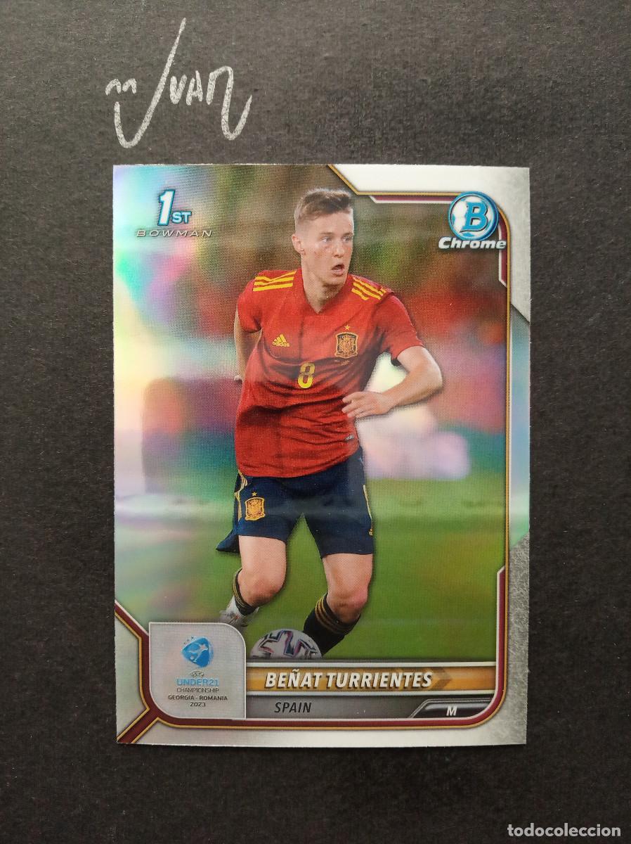 Cromos de F&uacute;tbol: N&ordm; 111 REFRACTOR TURRIENTES ESPA&Ntilde;A REAL SOCIEDAD ⚽ TOPPS &reg; BOWMAN 1ST CHROME UEFA UNDER 21 2023