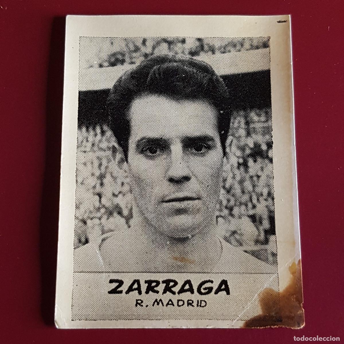 Cromos de F&uacute;tbol: JORNADA DEPORTIVA - FUTBOLISTAS - 1960 1961 - 60 61 - R MADRID - ZARRAGA - NUNCA PEGADO