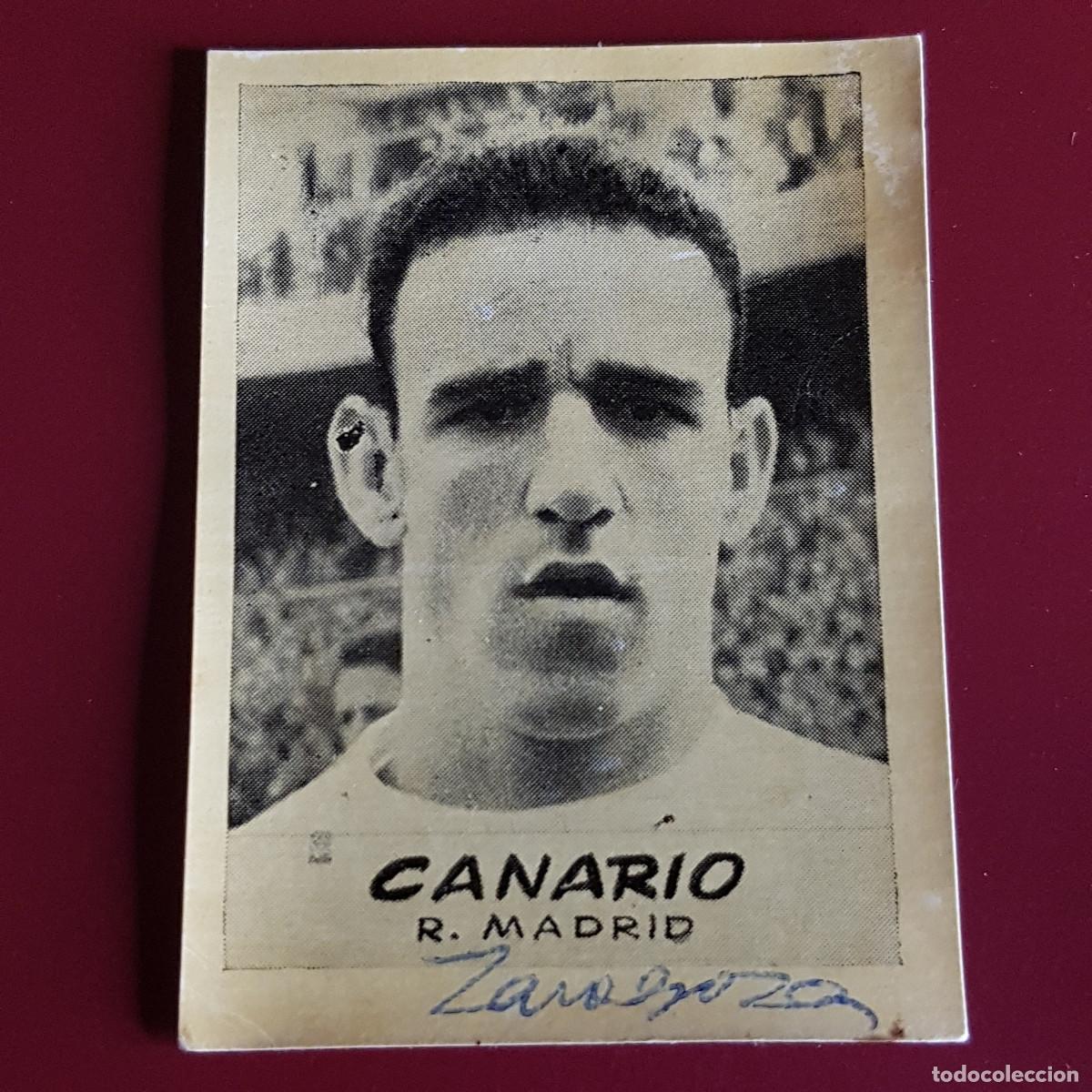 Cromos de F&uacute;tbol: JORNADA DEPORTIVA - FUTBOLISTAS - 1960 1961 - 60 61 - R MADRID - CANARIO - NUNCA PEGADO