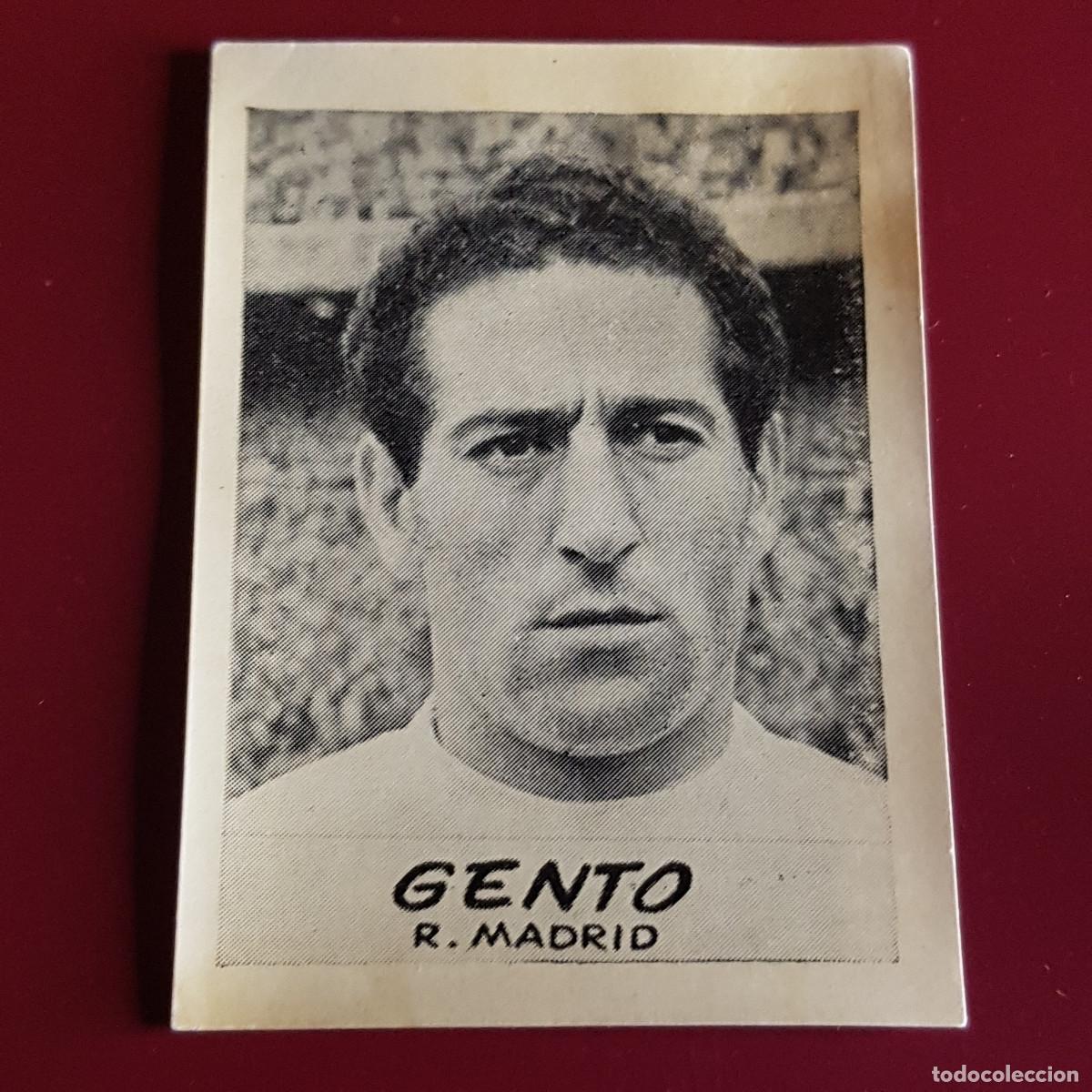 Cromos de F&uacute;tbol: JORNADA DEPORTIVA - FUTBOLISTAS - 1960 1961 - 60 61 - R MADRID - GENTO - NUNCA PEGADO