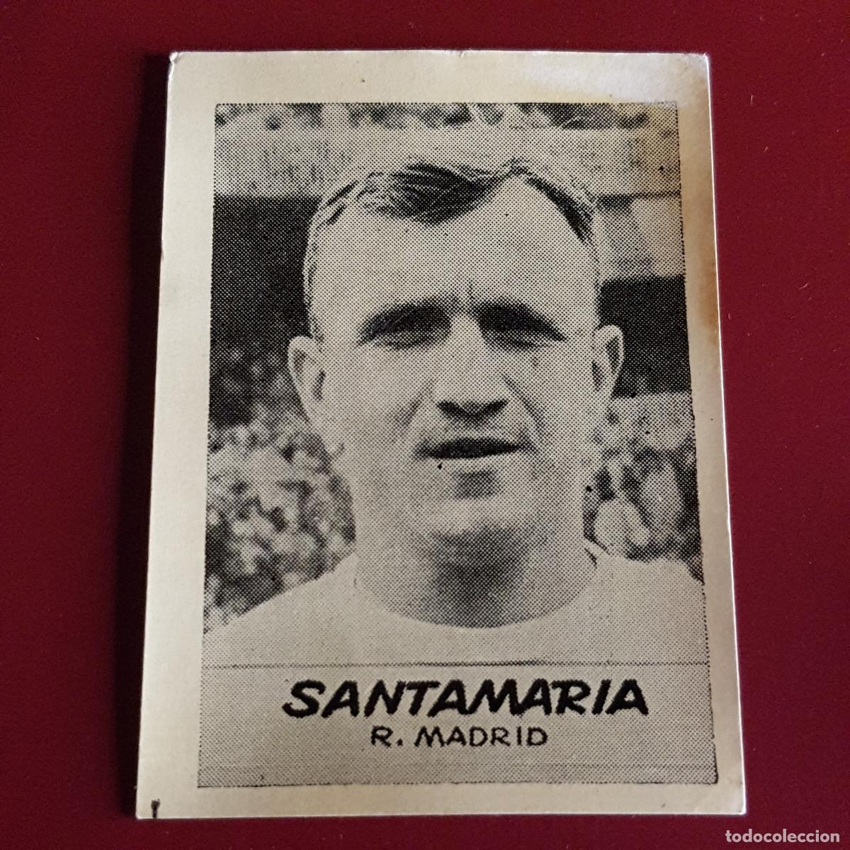 Cromos de F&uacute;tbol: JORNADA DEPORTIVA - FUTBOLISTAS - 1960 1961 - 60 61 - R MADRID - SANTAMARIA - NUNCA PEGADO