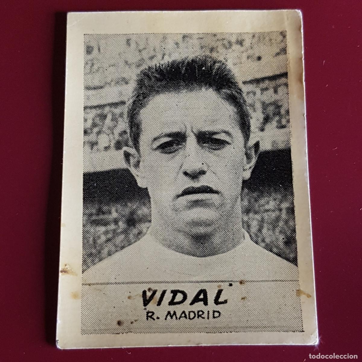 Cromos de F&uacute;tbol: JORNADA DEPORTIVA - FUTBOLISTAS - 1960 1961 - 60 61 - R MADRID - VIDAL - NUNCA PEGADO