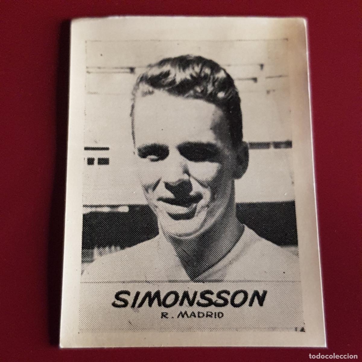 Cromos de F&uacute;tbol: JORNADA DEPORTIVA - FUTBOLISTAS - 1960 1961 - 60 61 - R MADRID - SIMONSSON - NUNCA PEGADO