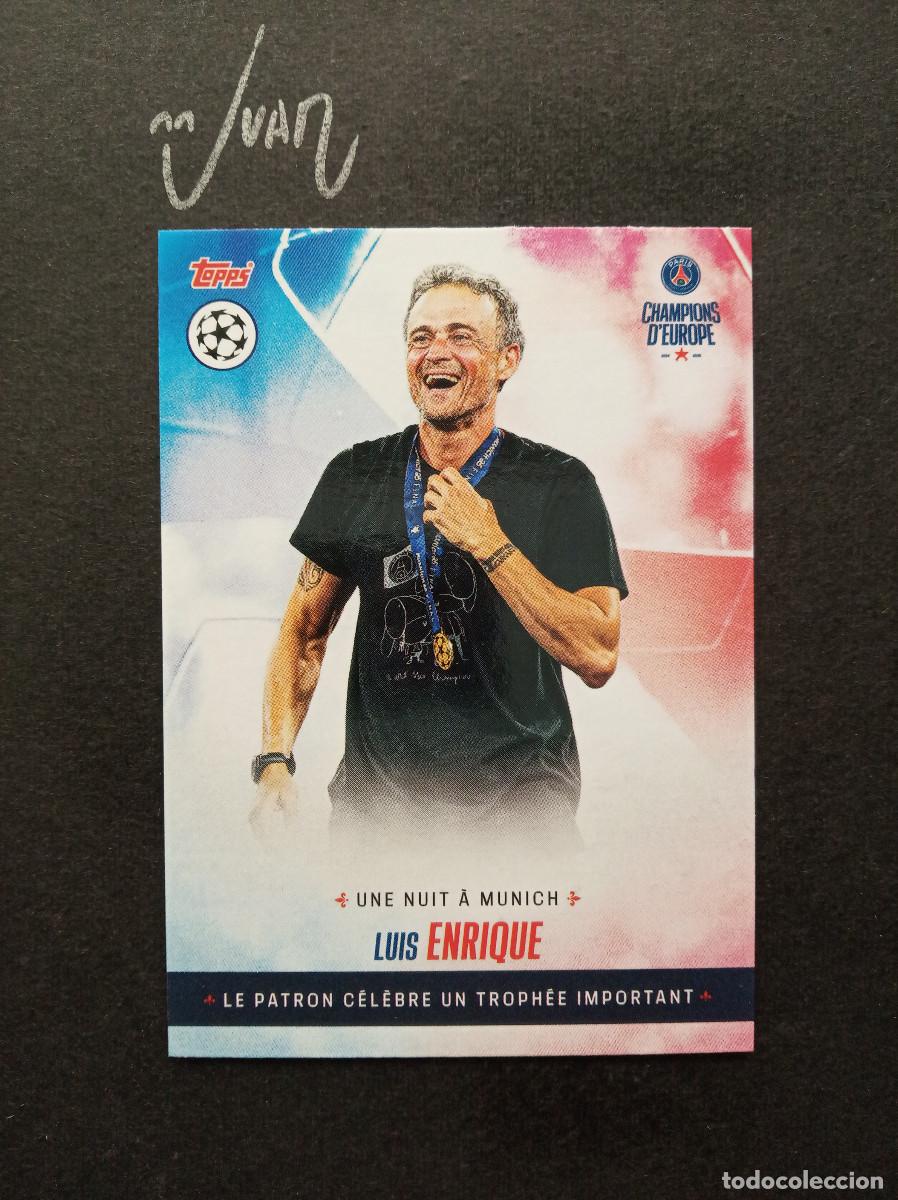 Cromos de F&uacute;tbol: ENTRENADOR LUIS ENRIQUE PARIS SAINT-GERMAIN PSG ⚽ TOPPS &reg; CHAMPIONS D'EUROPE 2024 2025 24 25 NUEVO