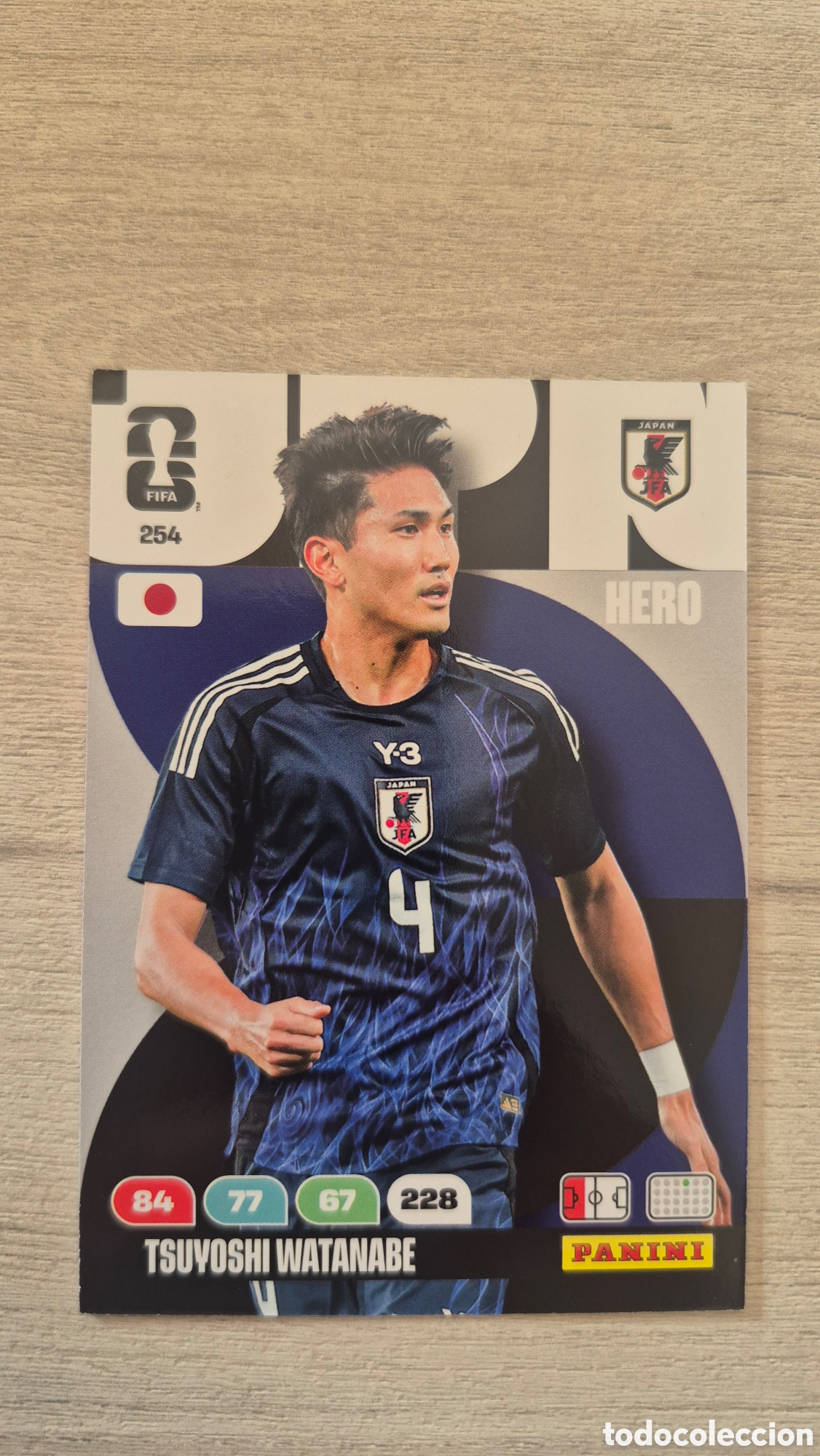 Cartes &agrave; collectionner de Football: N&deg;254 Jap&oacute;n Tsuyoshi Watanabe Adrenalyn FIFA World Cup 26
