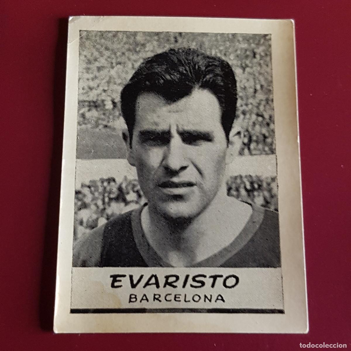Cartes &agrave; collectionner de Football: JORNADA DEPORTIVA - FUTBOLISTAS - 1960 1961 - 60 61 - BARCELONA - EVARISTO - NUNCA PEGADO