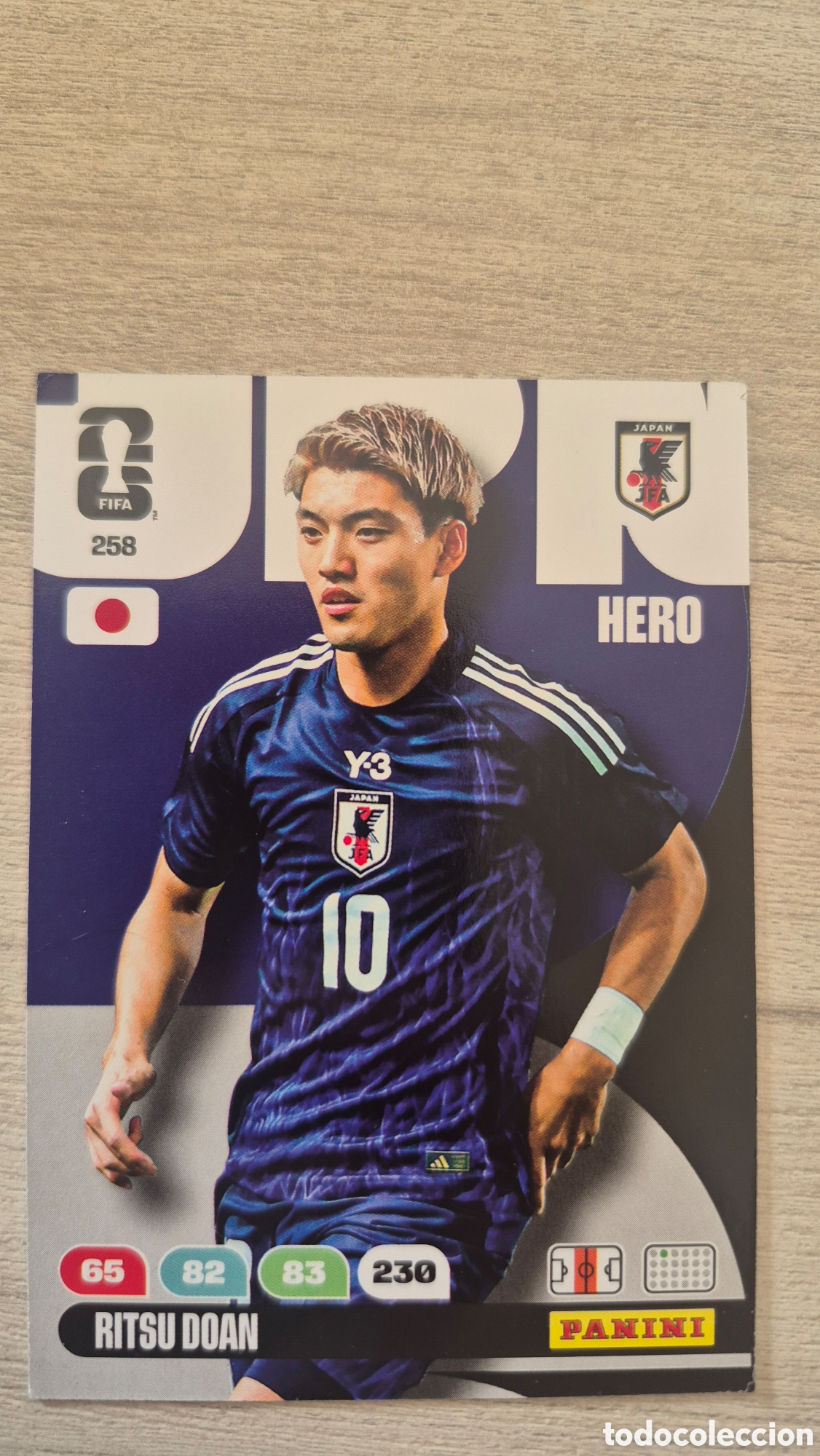 Cartes &agrave; collectionner de Football: N&deg;258 Jap&oacute;n Ritsu Doan Adrenalyn FIFA World Cup 26
