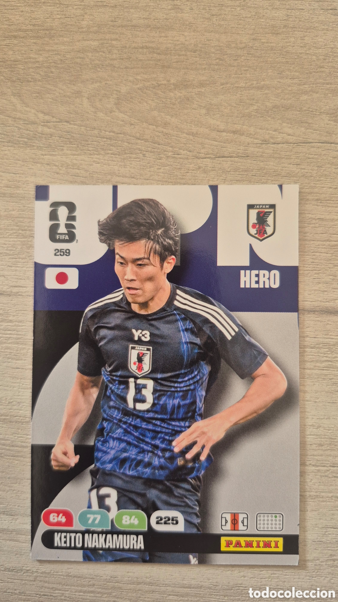 Cartes &agrave; collectionner de Football: N&deg;259 Jap&oacute;n Keito Nakamura Adrenalyn FIFA World Cup 26