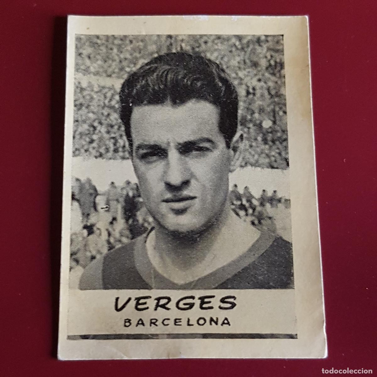 Cartes &agrave; collectionner de Football: JORNADA DEPORTIVA - FUTBOLISTAS - 1960 1961 - 60 61 - BARCELONA - VERGES - NUNCA PEGADO