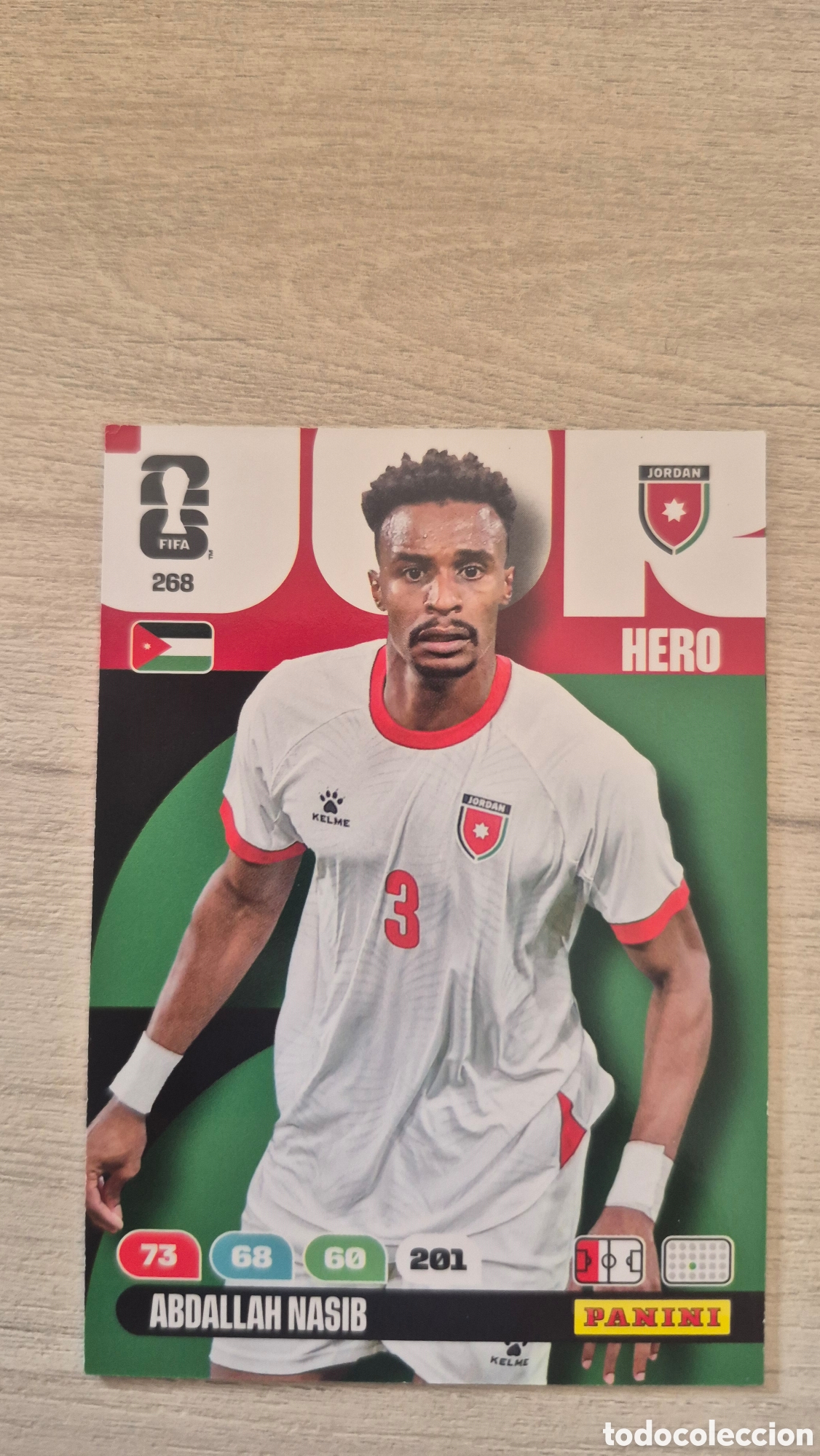 Cartes &agrave; collectionner de Football: N&deg;268 Jordania Abdallah Nasib Adrenalyn FIFA World Cup 26